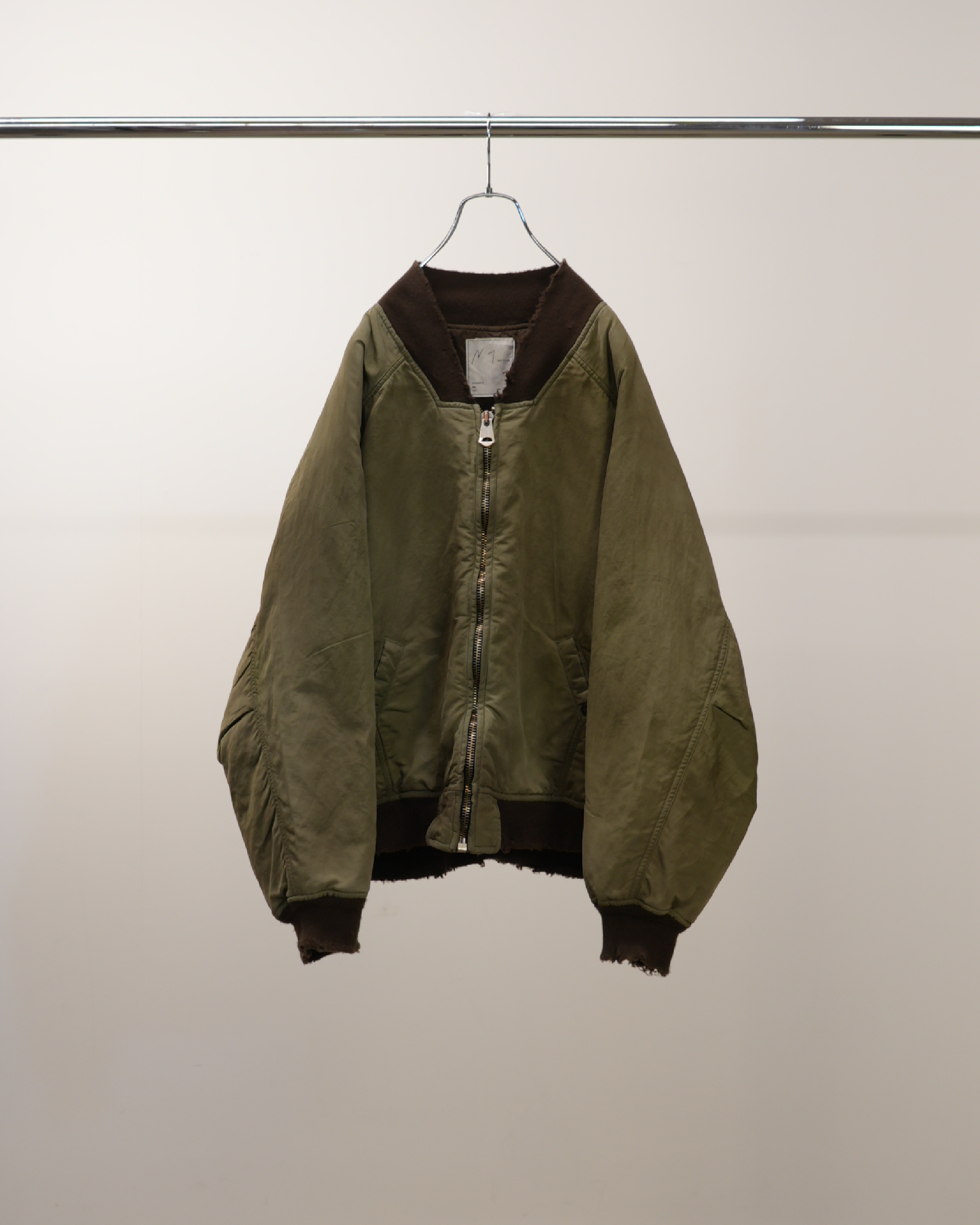 FADED BOMBER JACKET(KHAKI)