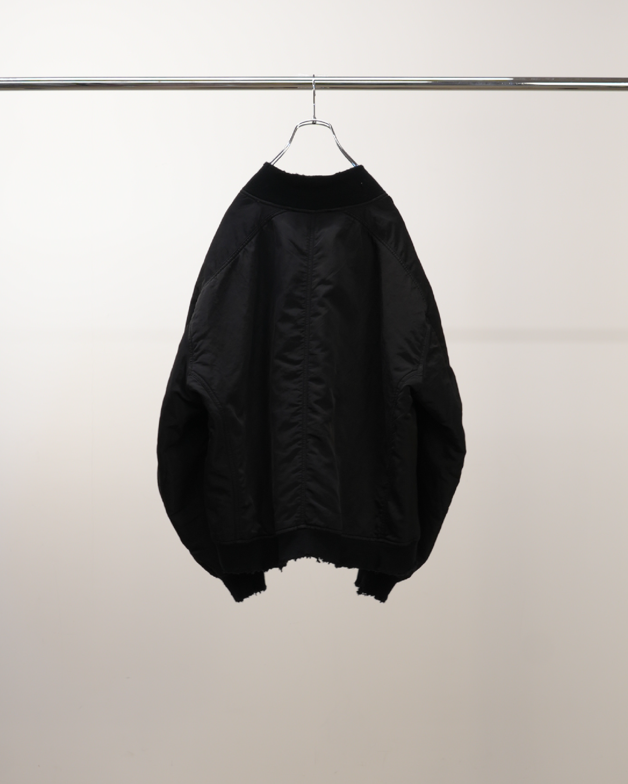 FADED BOMBER JACKET(BLACK)