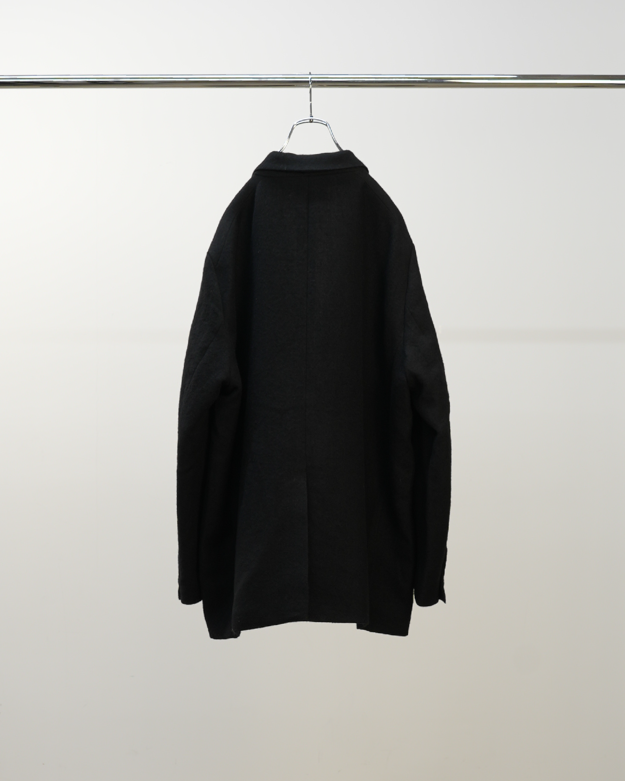 SEMI-DOUBLE TAILORED JACKET(BLACK)