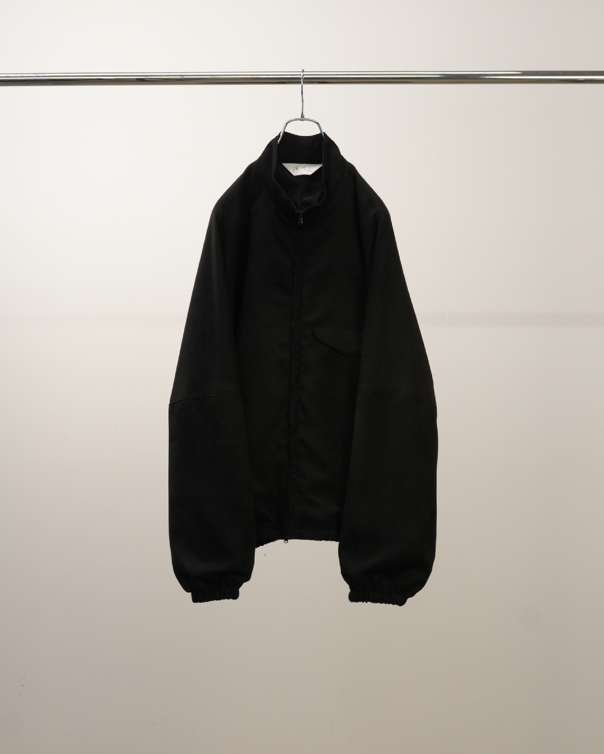 VEGAN SUEDE KIMONO BLOUSON(BLACK)