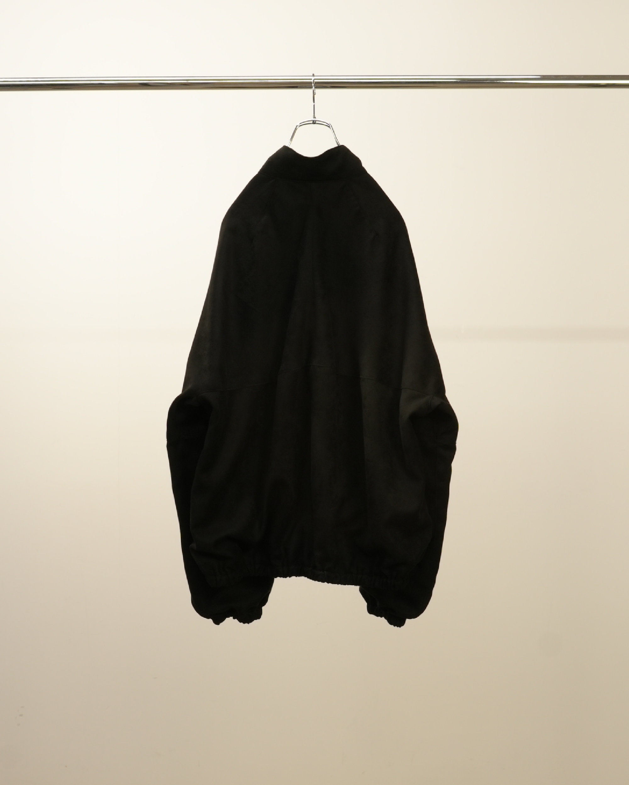 VEGAN SUEDE KIMONO BLOUSON(BLACK)