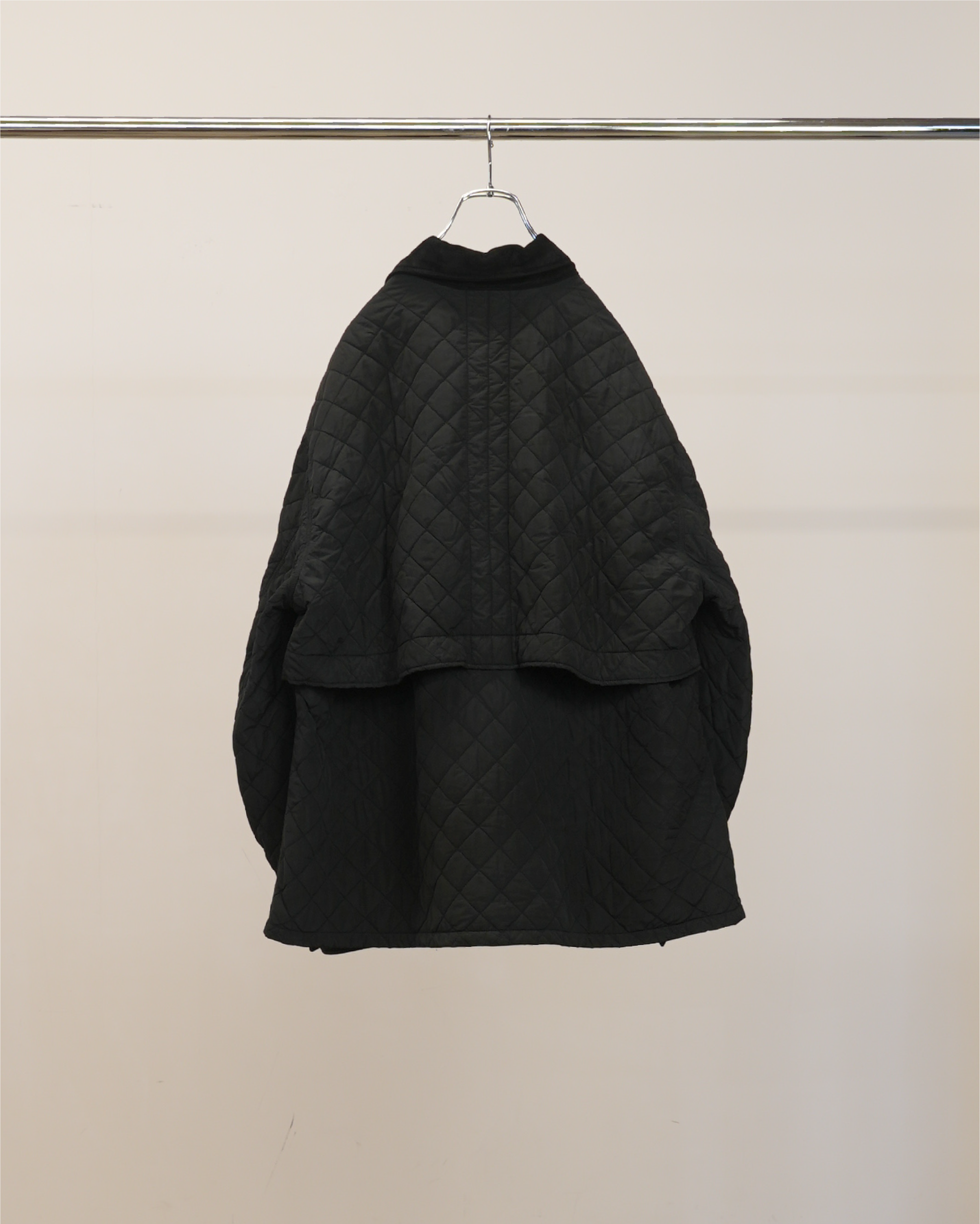 NYLON QUILTING JACKET(BLACK)