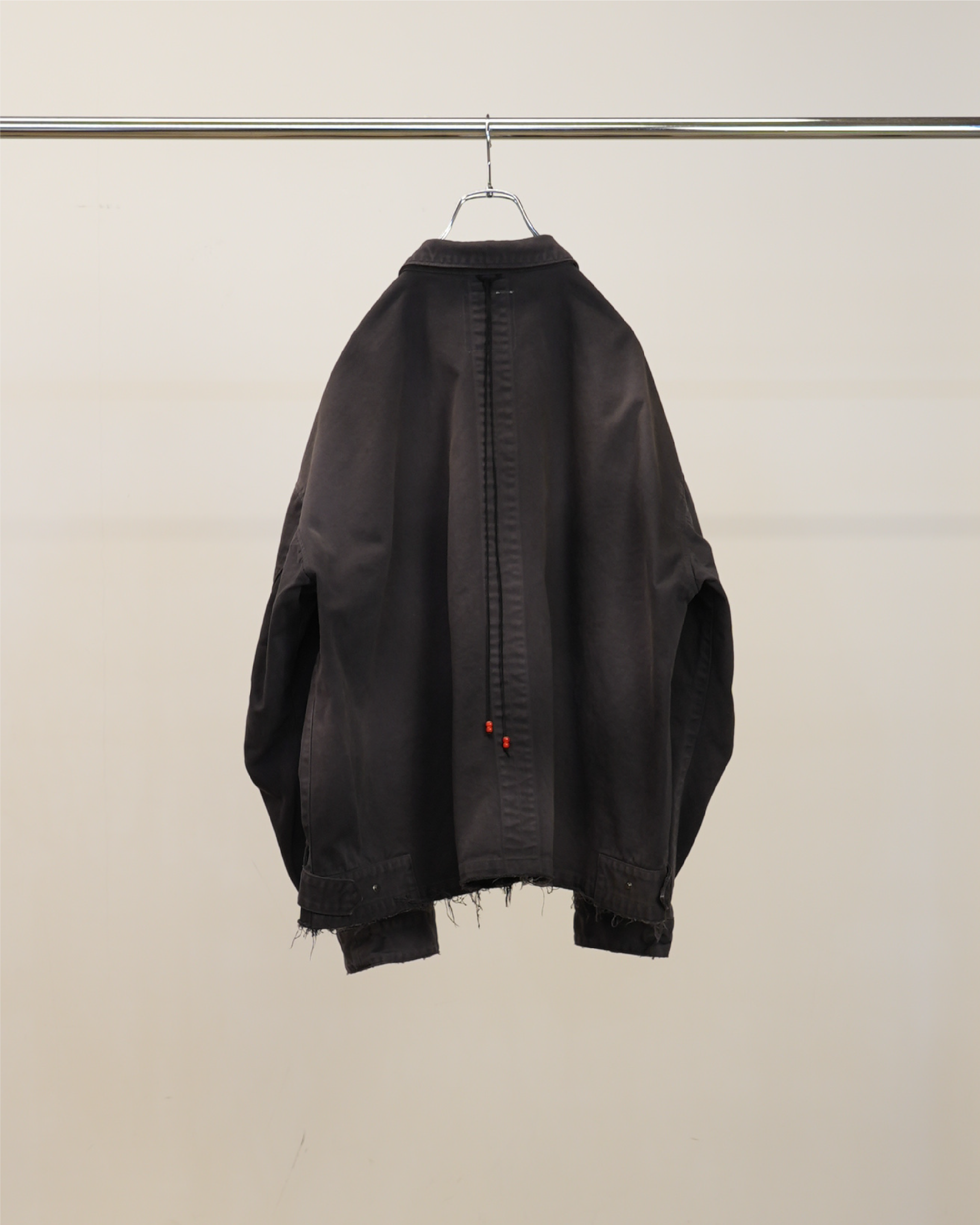 HIGHCOUNT DRILL AGING JACKET(BLACK)