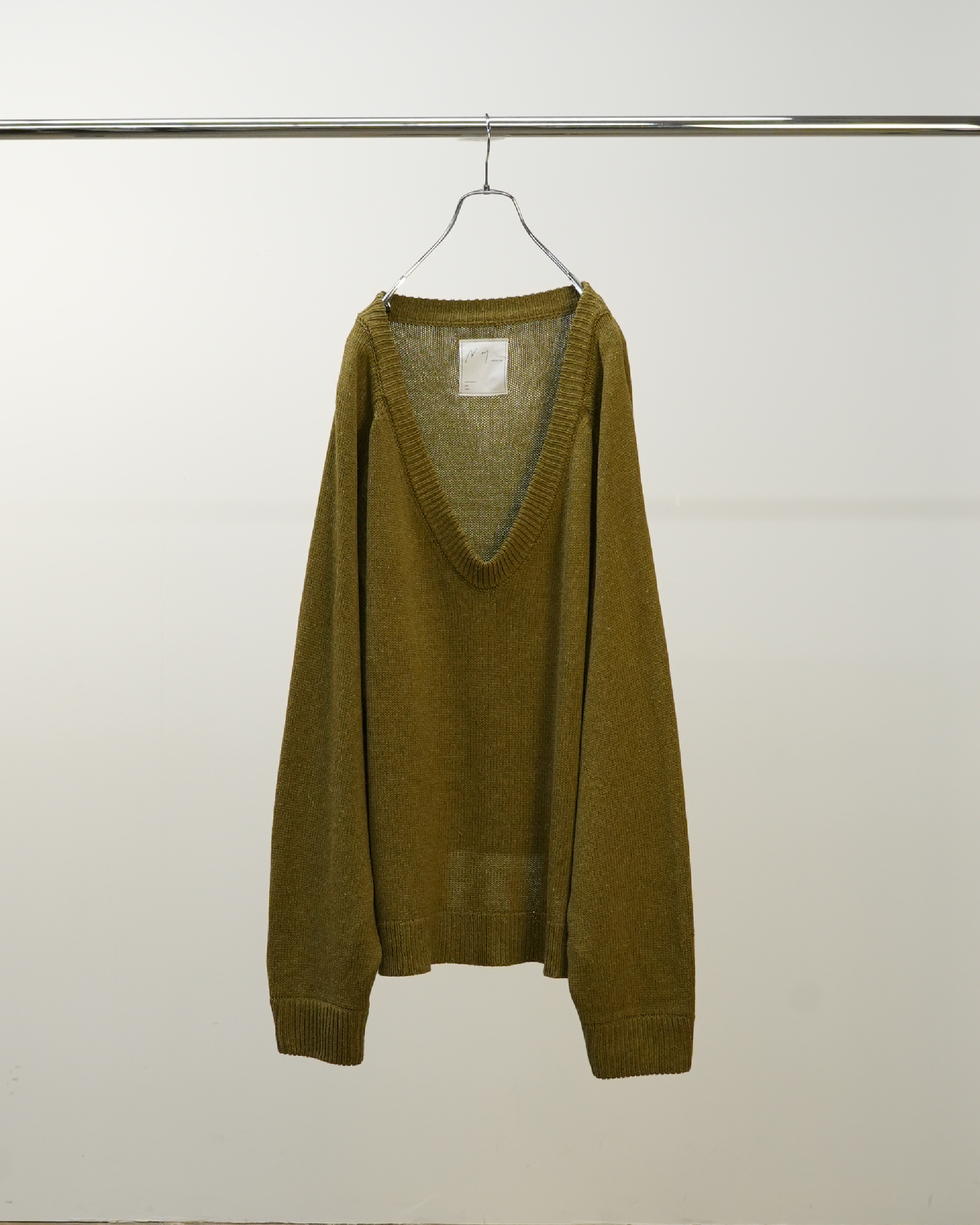 UV NECK KNIT(LIME)