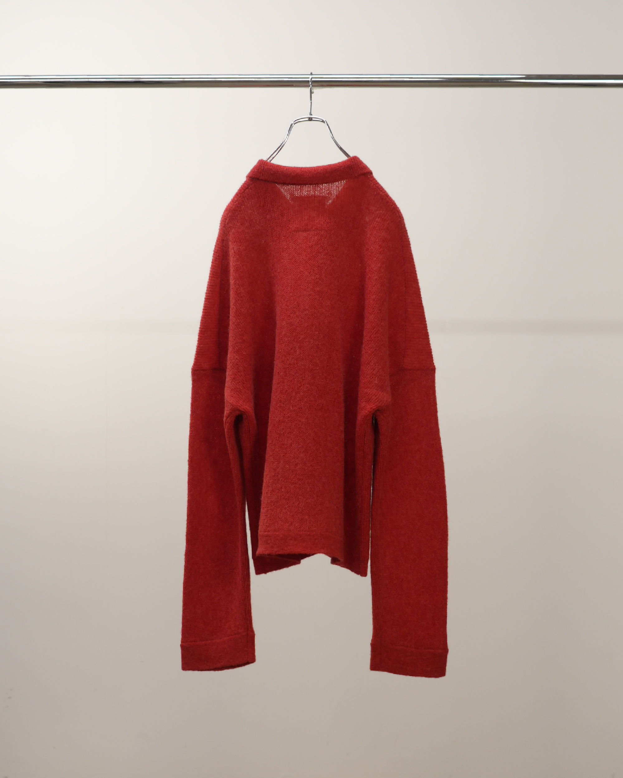 KIMONO KNIT SHIRT(RED)