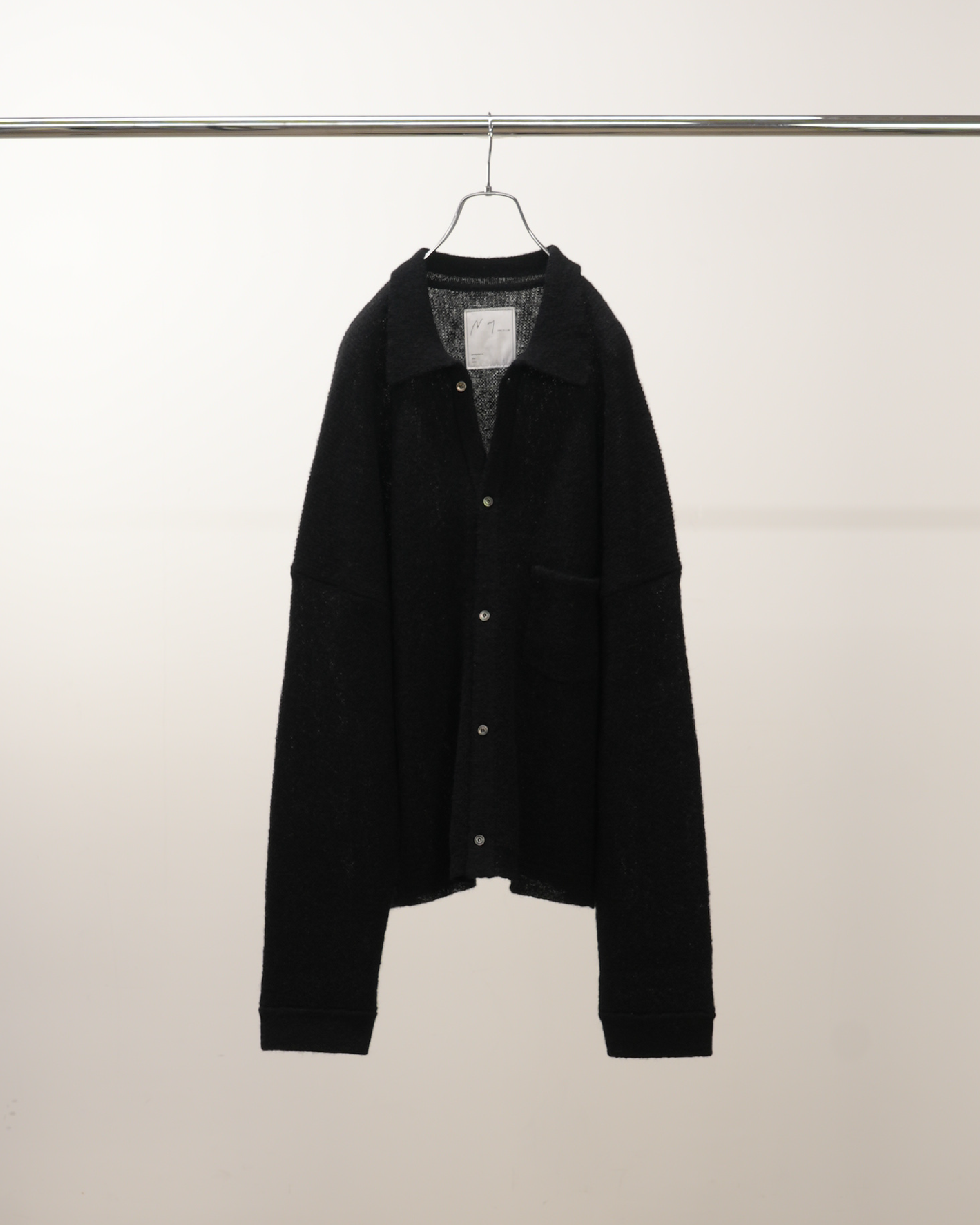 KIMONO KNIT SHIRT(BLACK)