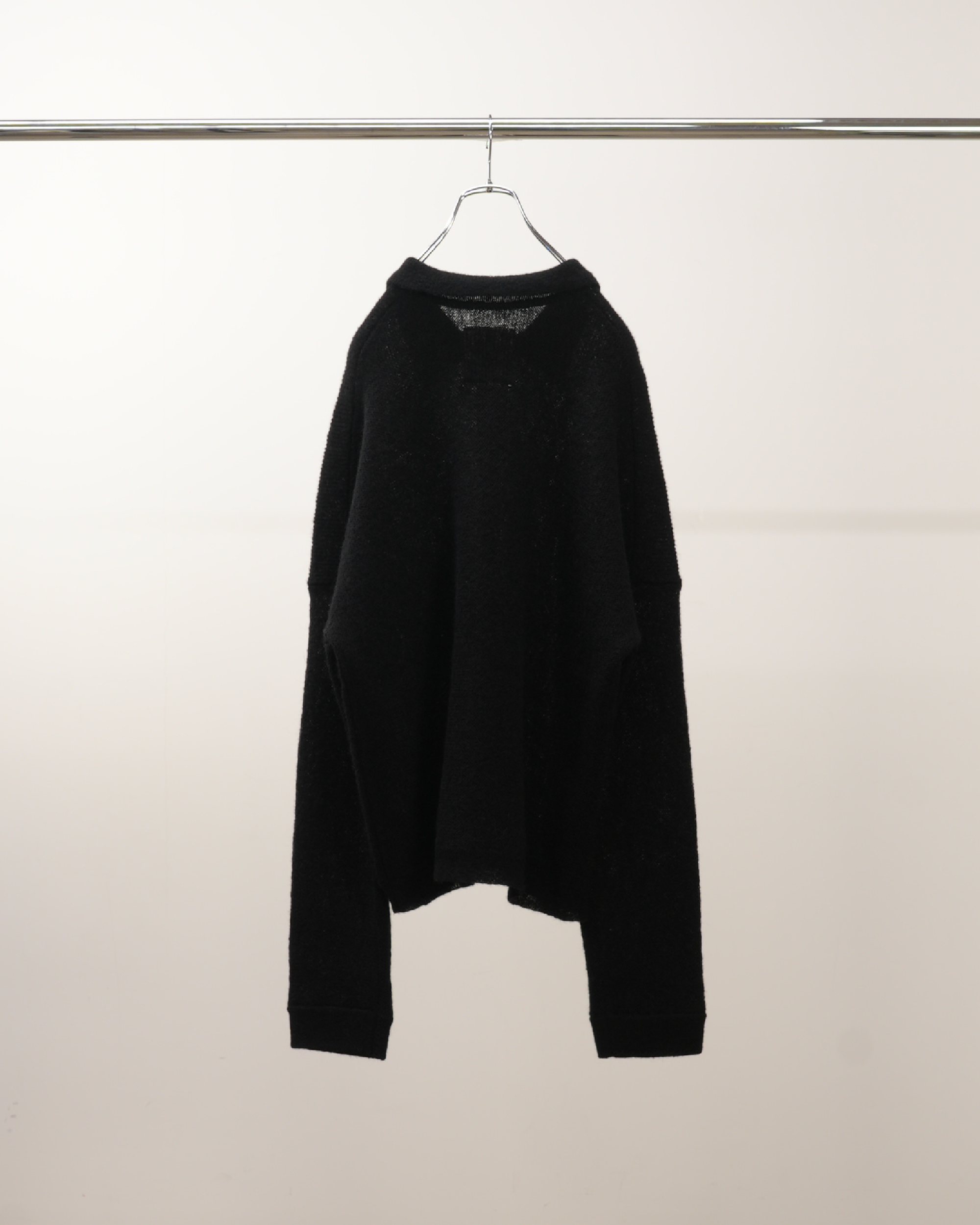 KIMONO KNIT SHIRT(BLACK)