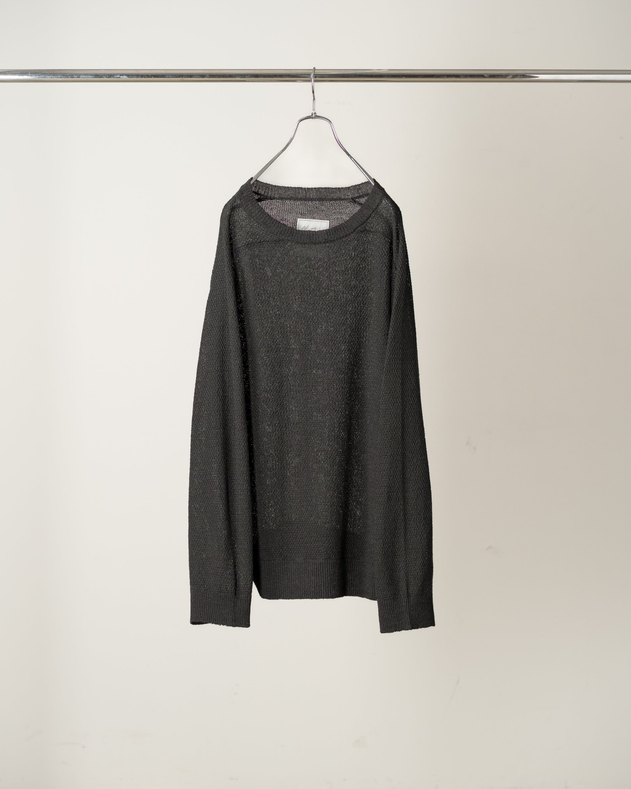 LINEN TUCK IN KNIT(BLACK)