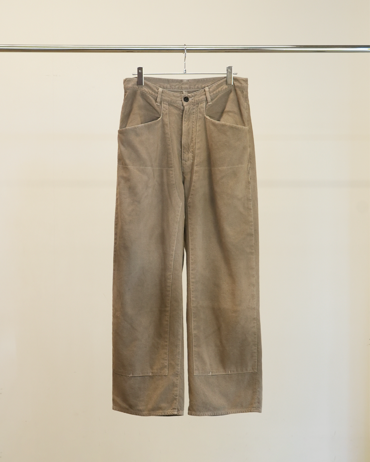 C/R DUCK DOUBLEKNEE PANTS(GREIGE)