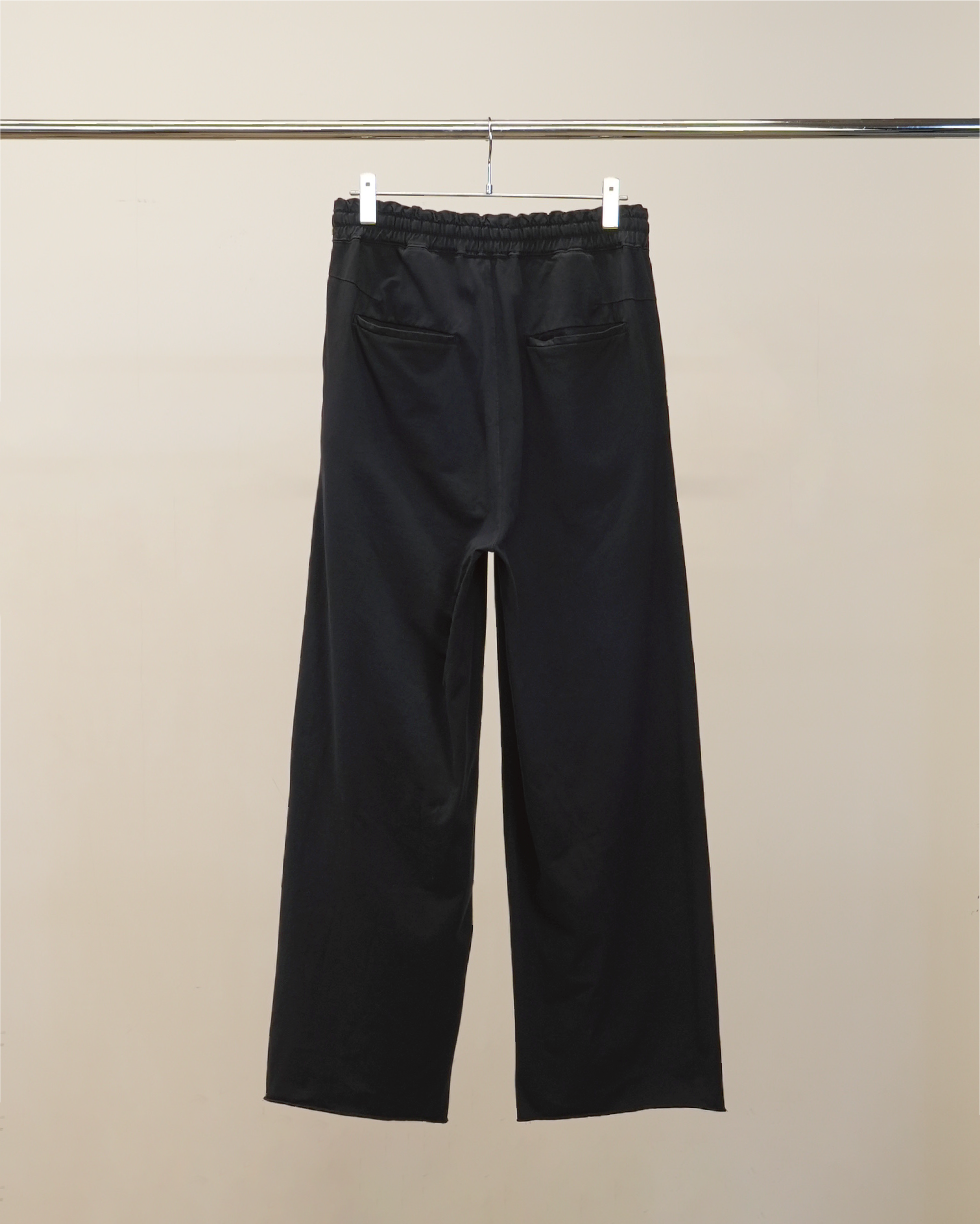 DRAPE WIDE EASY CUT SLACKS(NAVY)