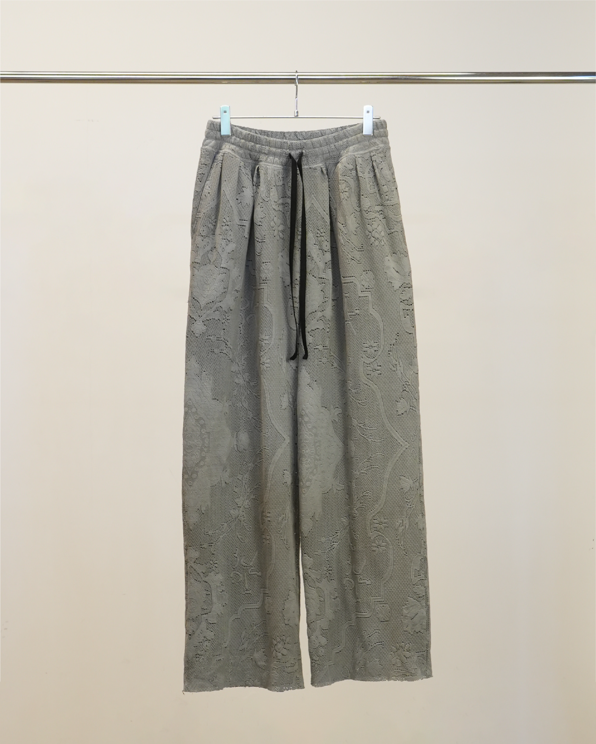 AGING LACE DOUBLE PANEL SLACKS(GRAY)