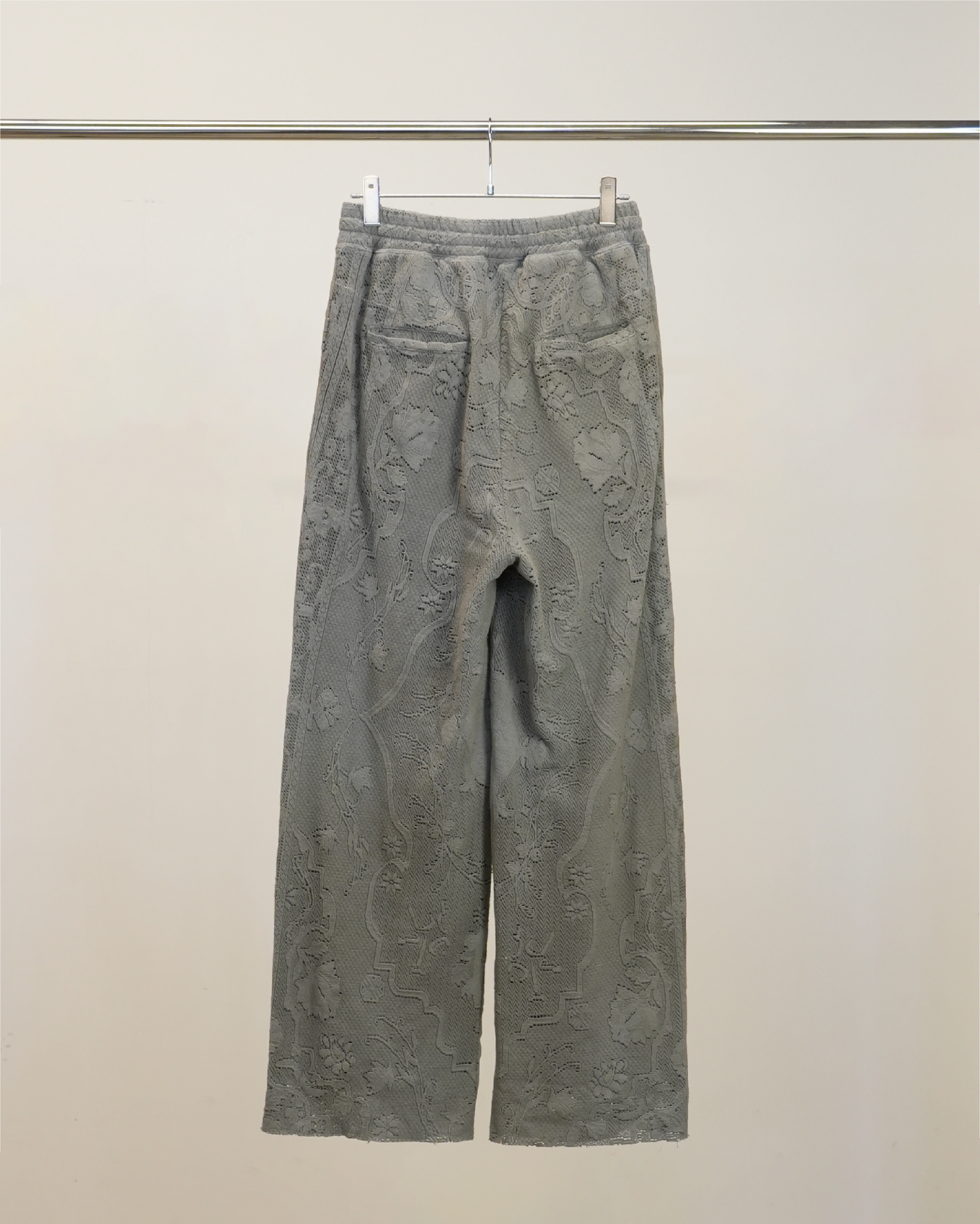 AGING LACE DOUBLE PANEL SLACKS(GRAY)