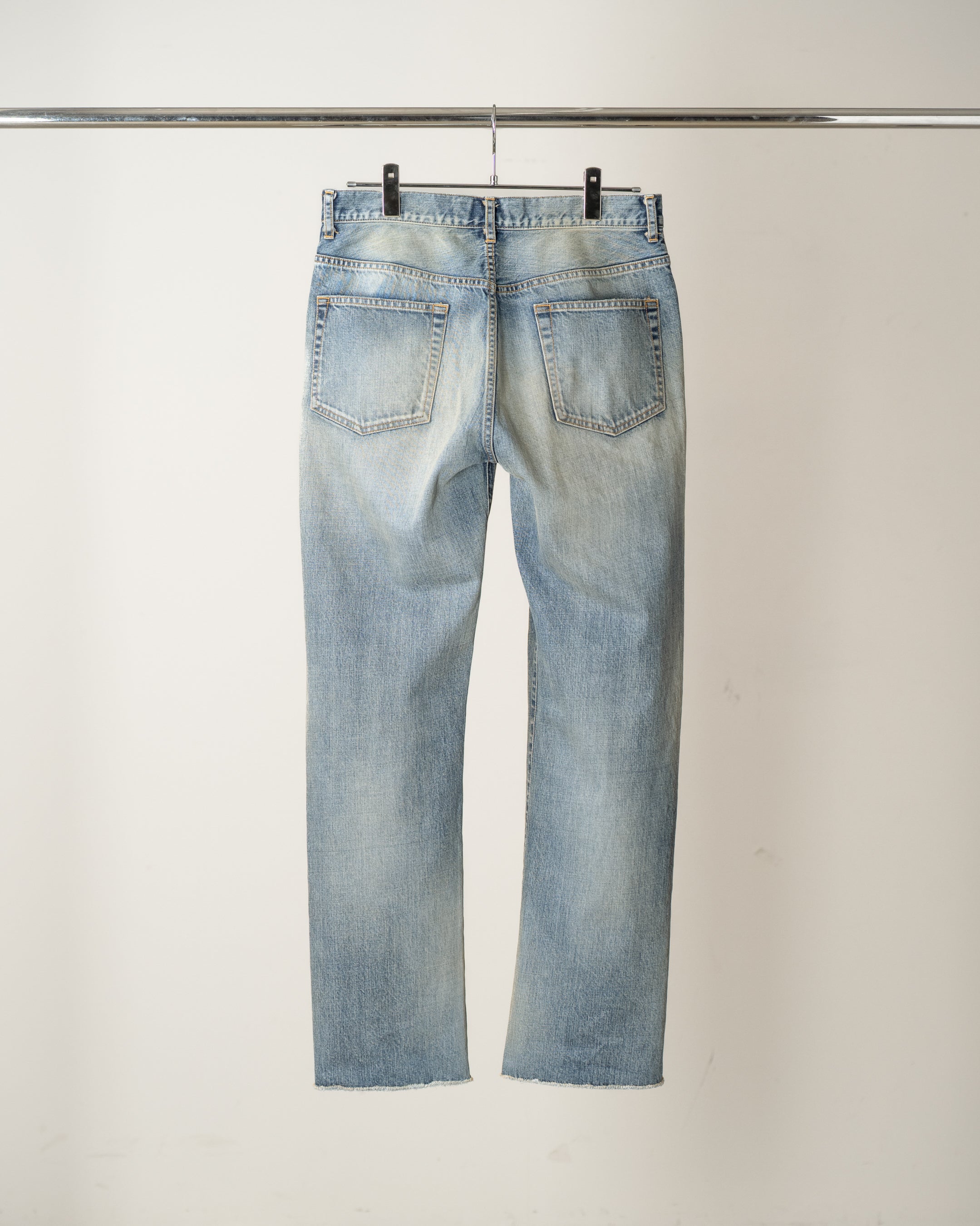 CUT-OFF LENGTH DENIM PANTS(INDIGO)