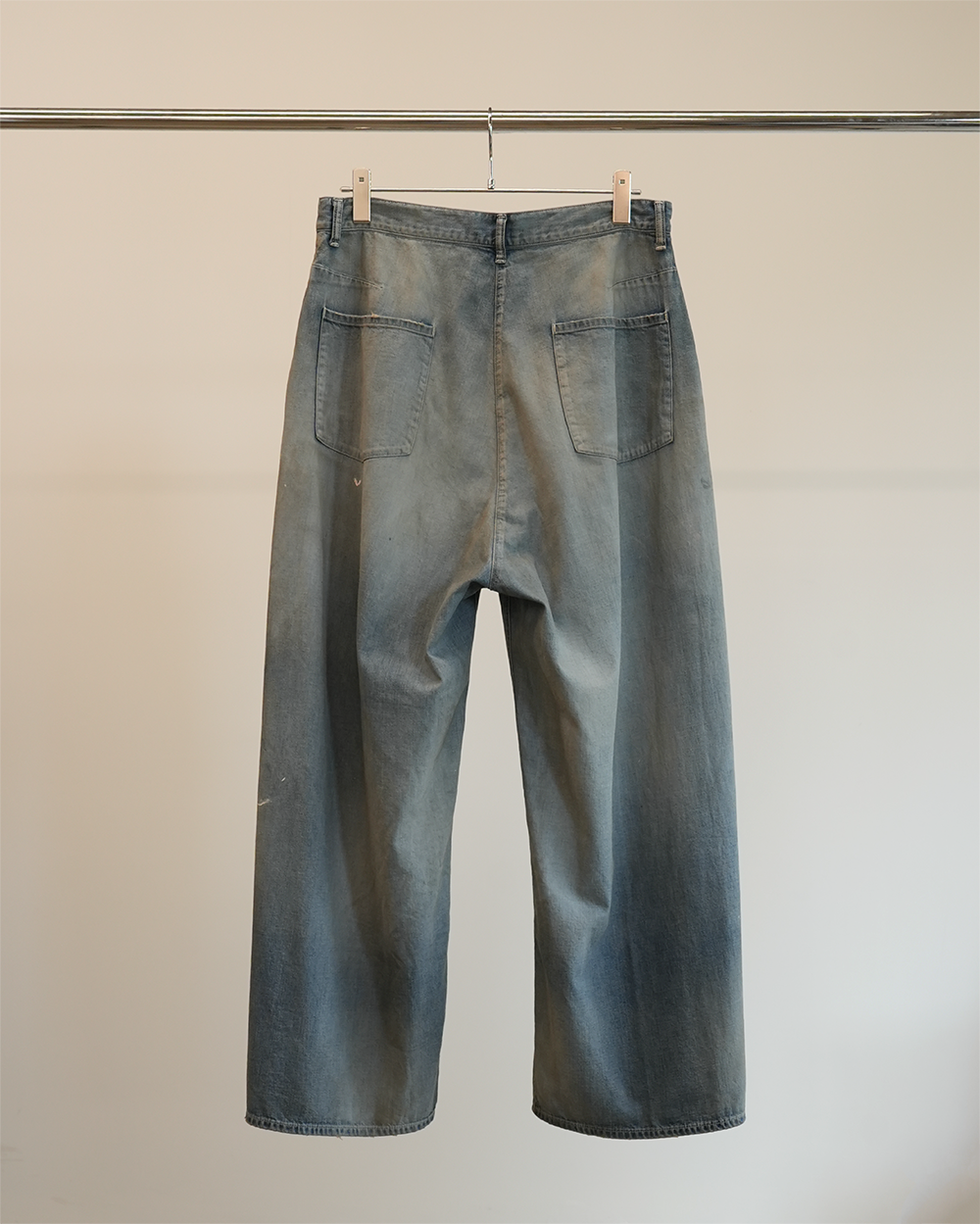 LIGHT OZ WIDE STRAIGHT DENIM PANTS(INDIGO)