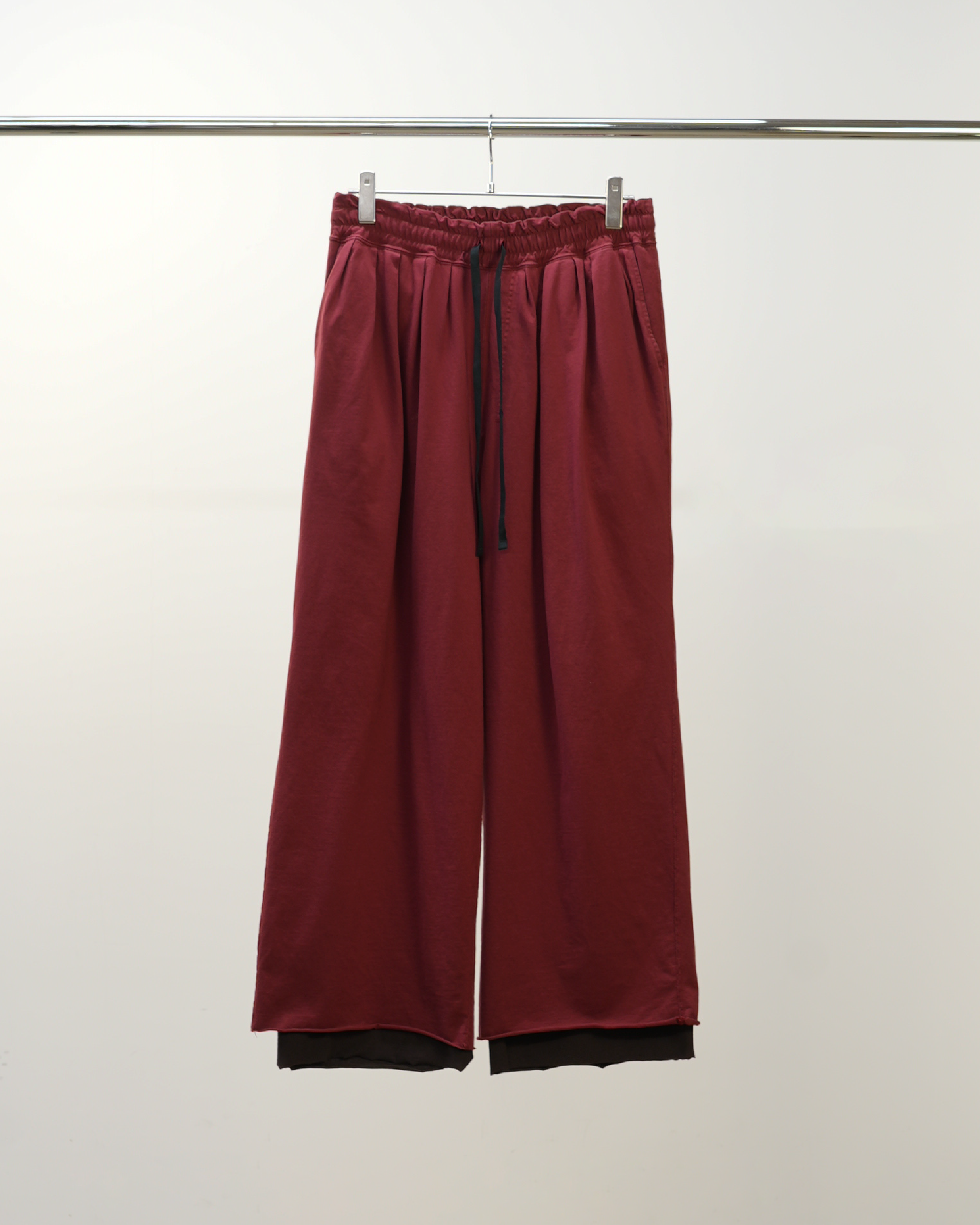 DRAPE WIDE EASY CUT SLACKS(RED)