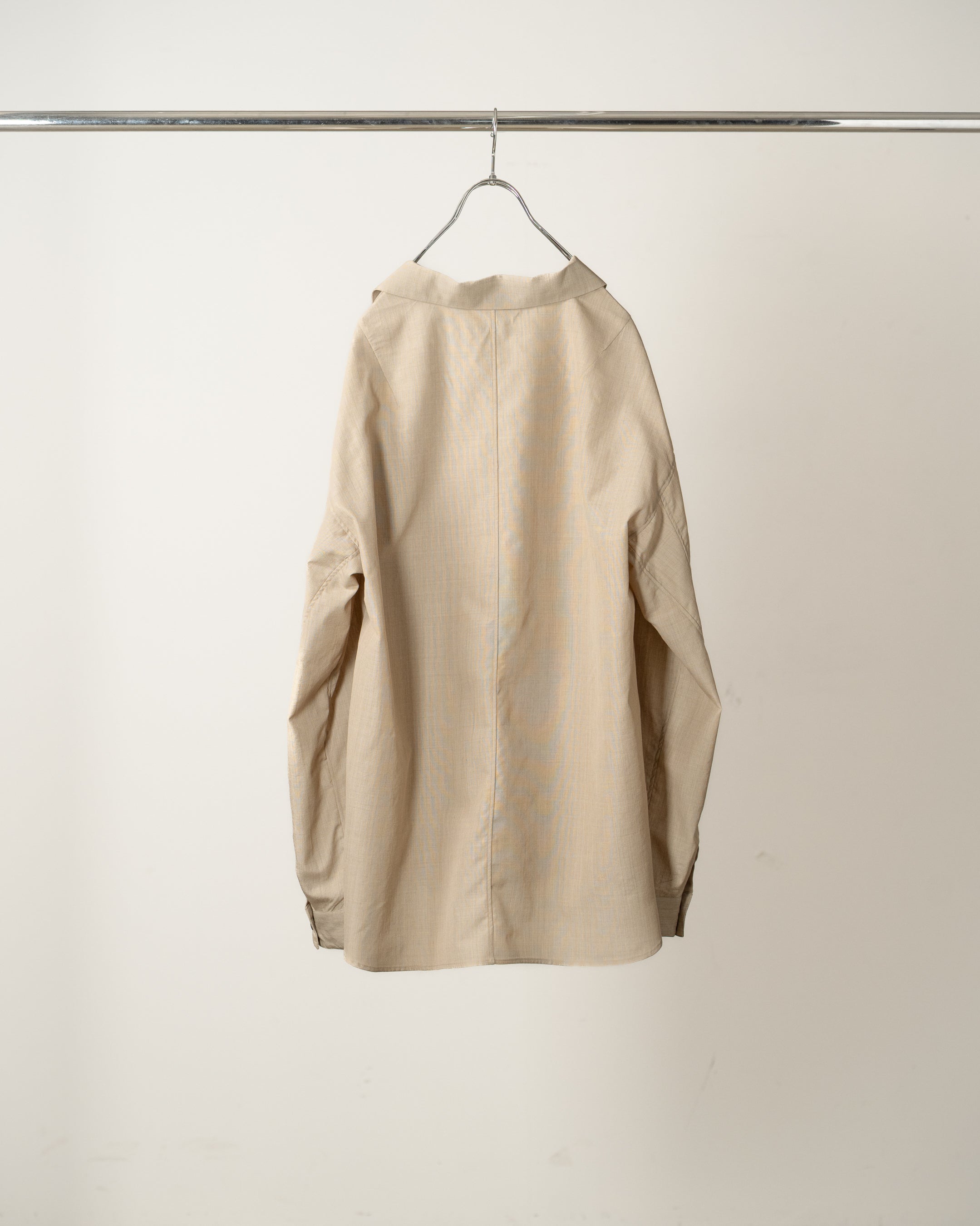 WOOL HAKEME TAILORED SHIRT(BEIGE)