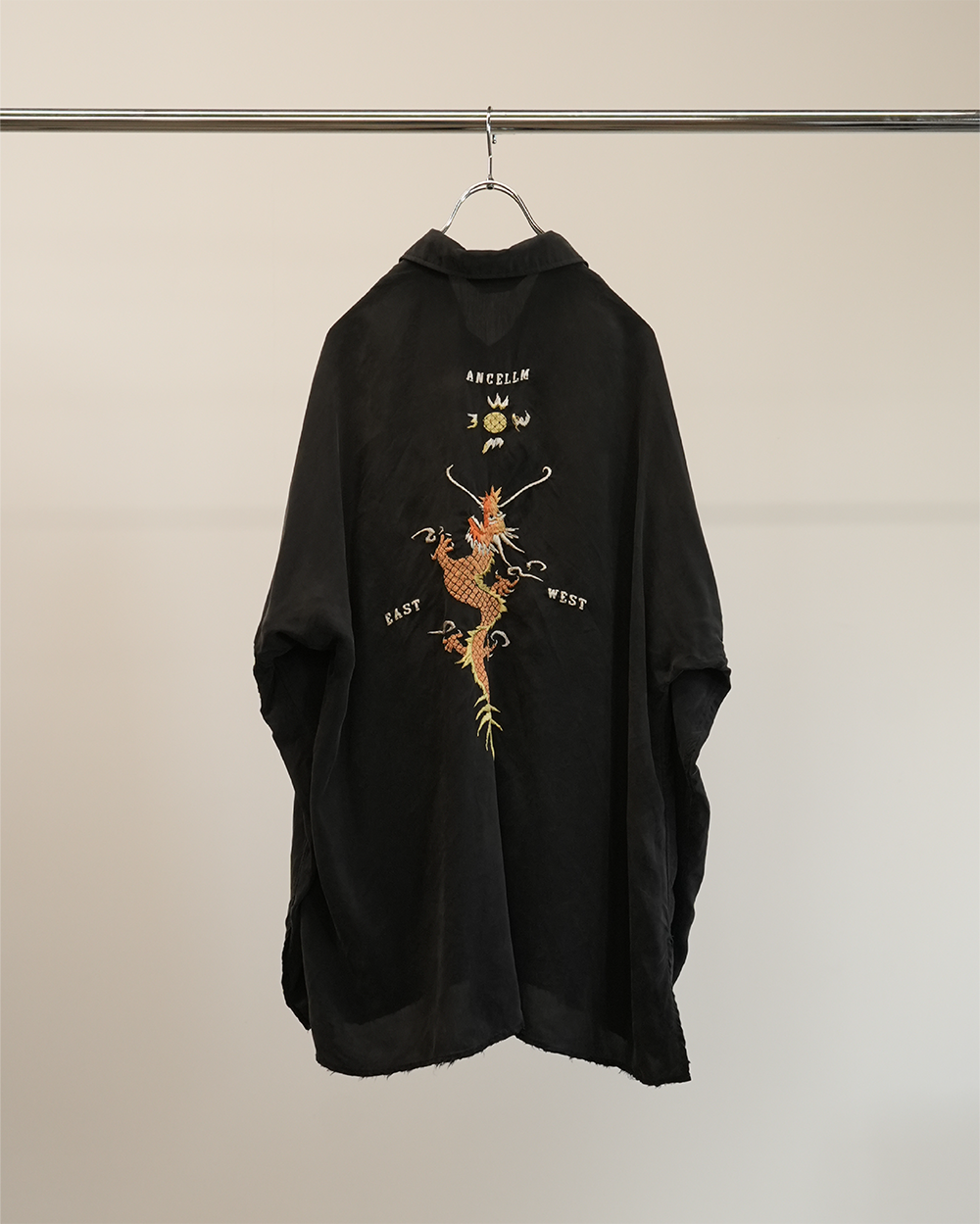 AGING EMBROIDERY SHIRT(BLACK)