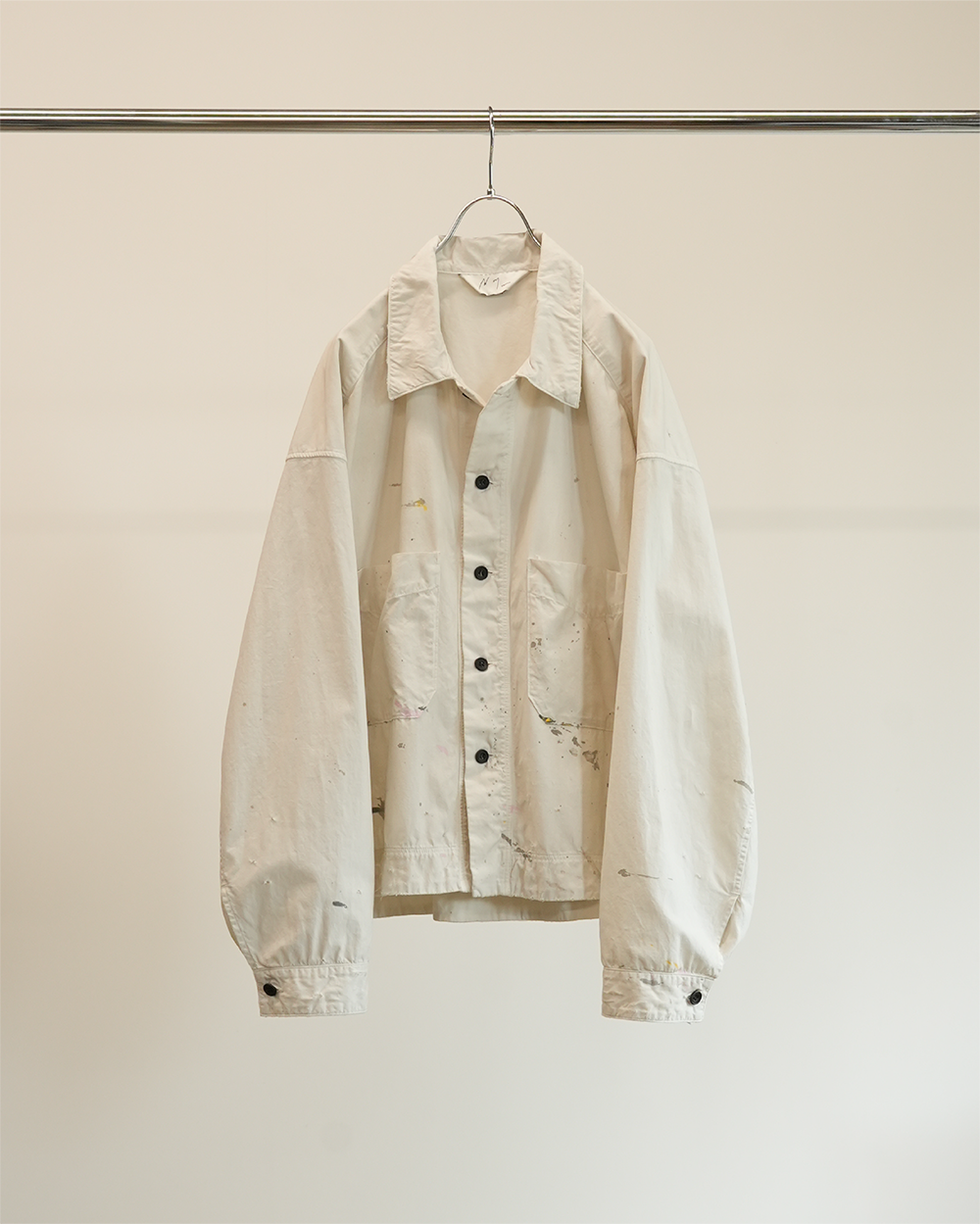 CHAMBRAY SHIRT JACKET(WHITE)