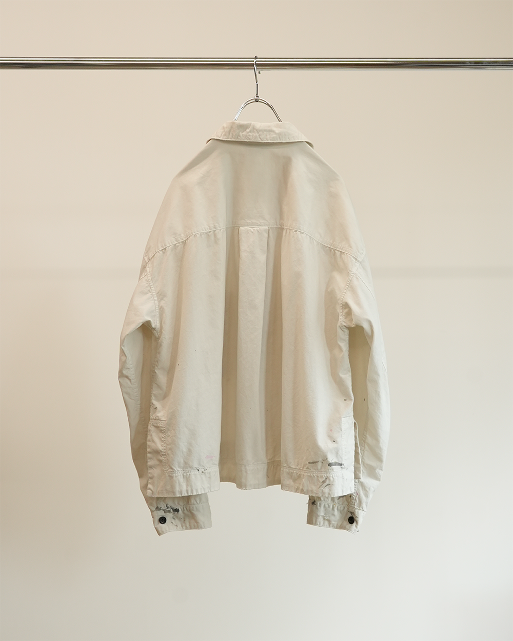 CHAMBRAY SHIRT JACKET(WHITE)