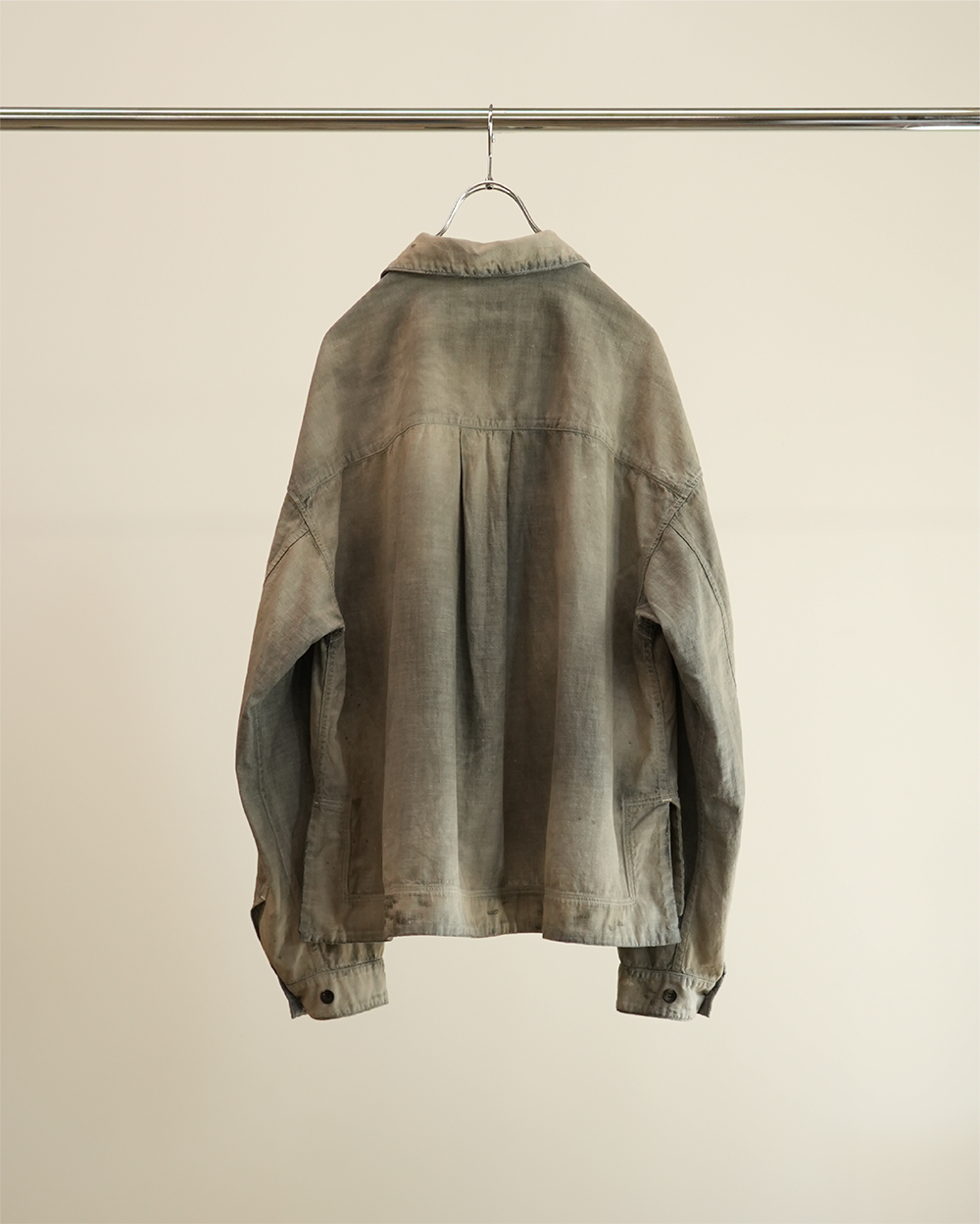 CHAMBRAY SHIRT JACKET(BLACK)