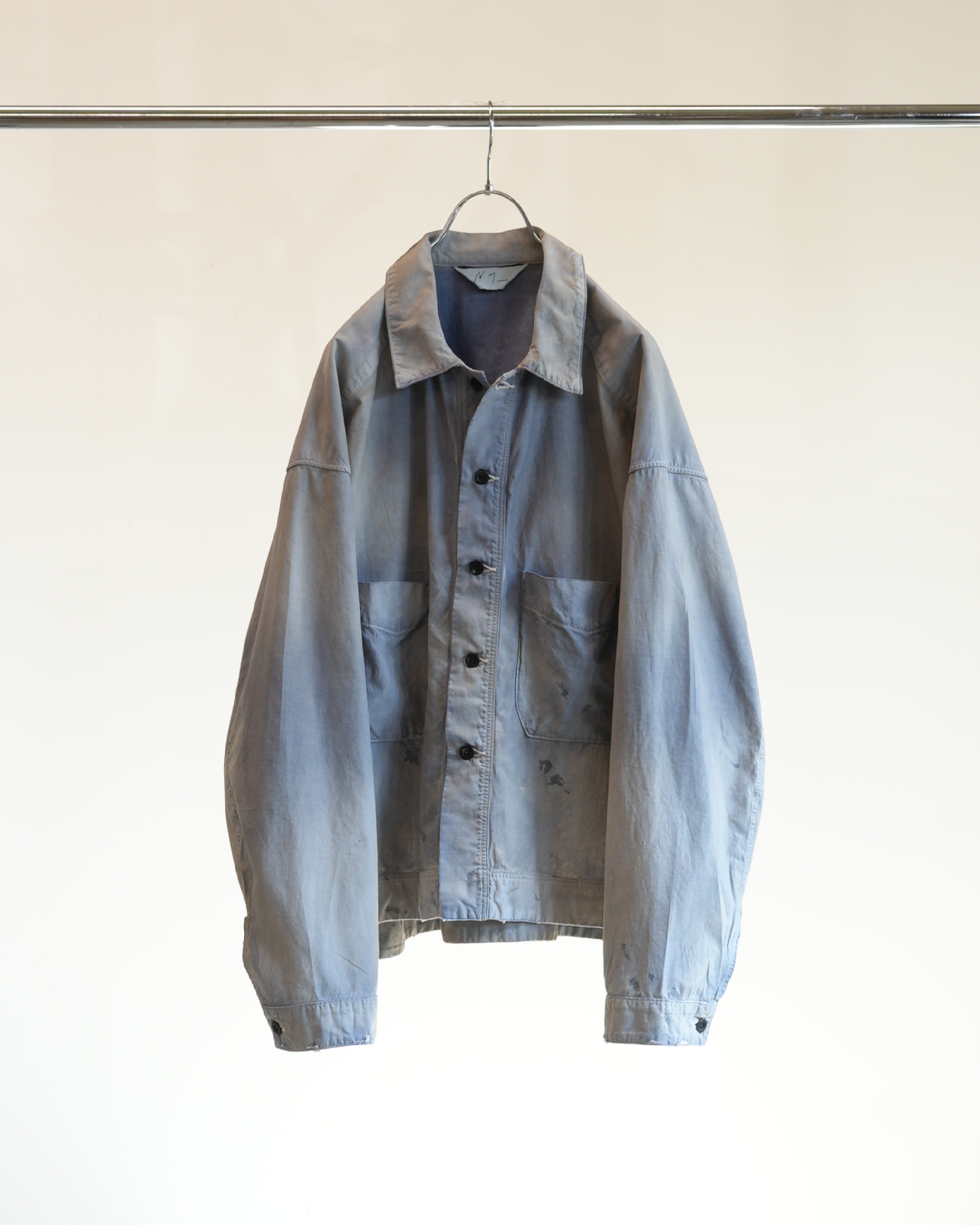 【ANCELLM/exclusive】CHAMBRAY SHIRT JACKET(DUSKY PURPLE)