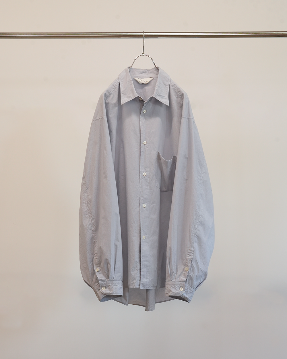 DYED SHRINK OVER SHIRT(PURPLE)