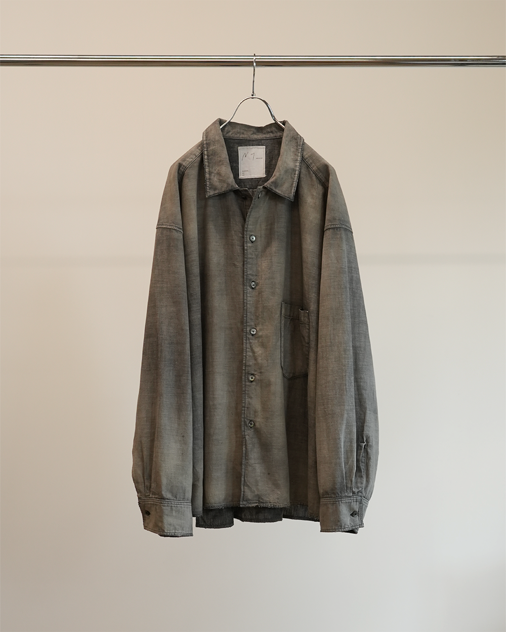 AGING CHAMBRAY SHIRT(BLACK)