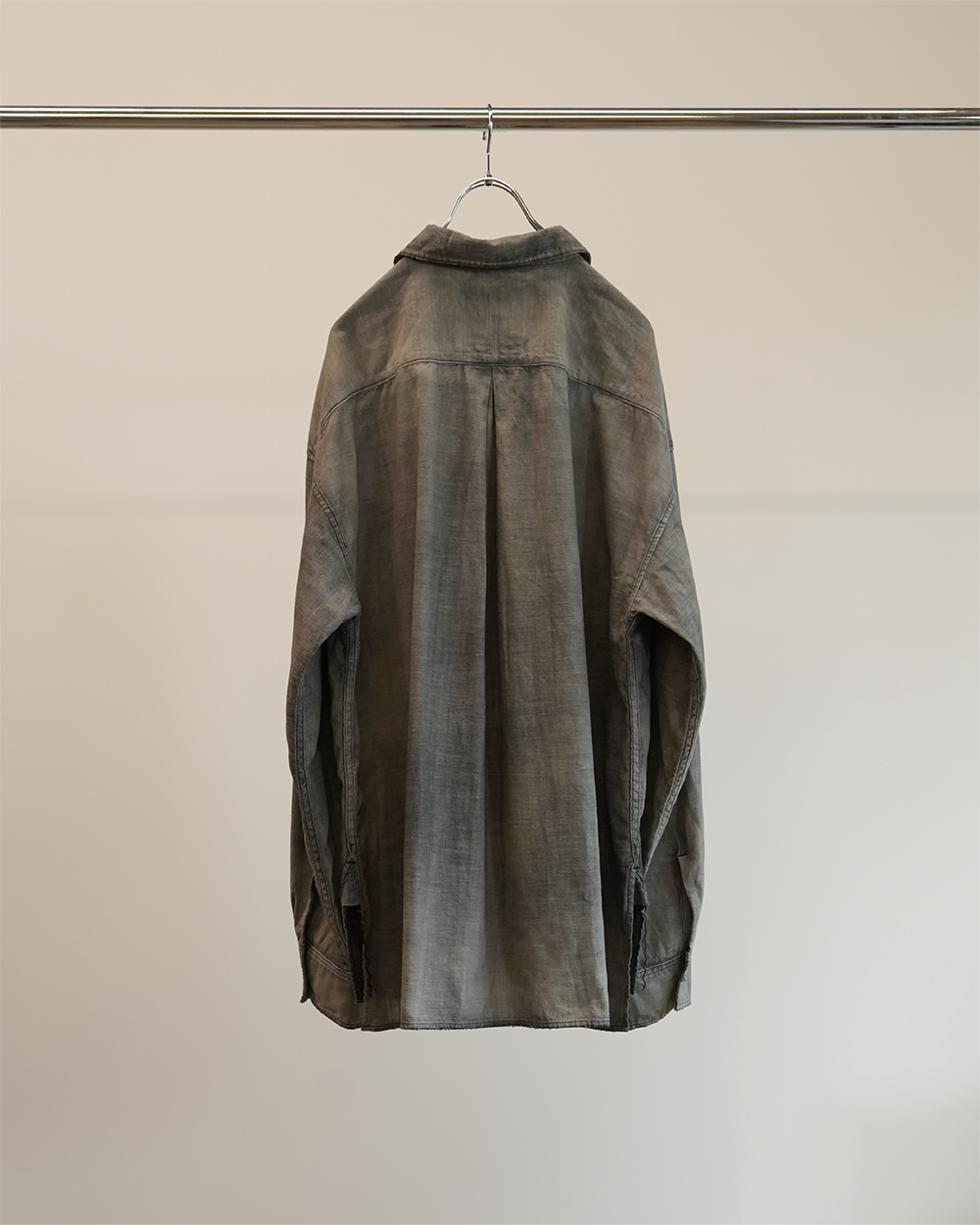 AGING CHAMBRAY SHIRT(BLACK)