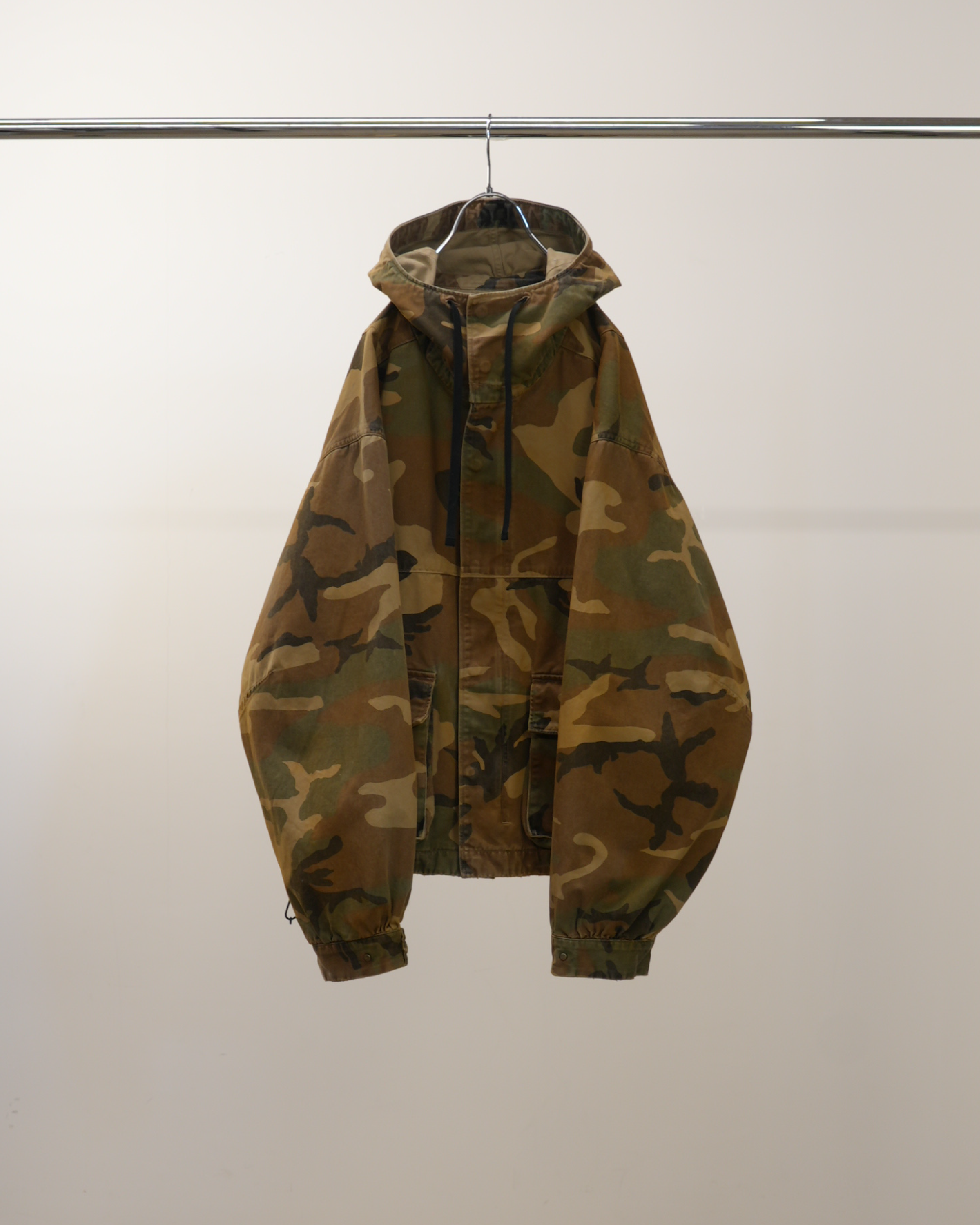 CAMO ZIPUP HOODIE(WOODLAND)