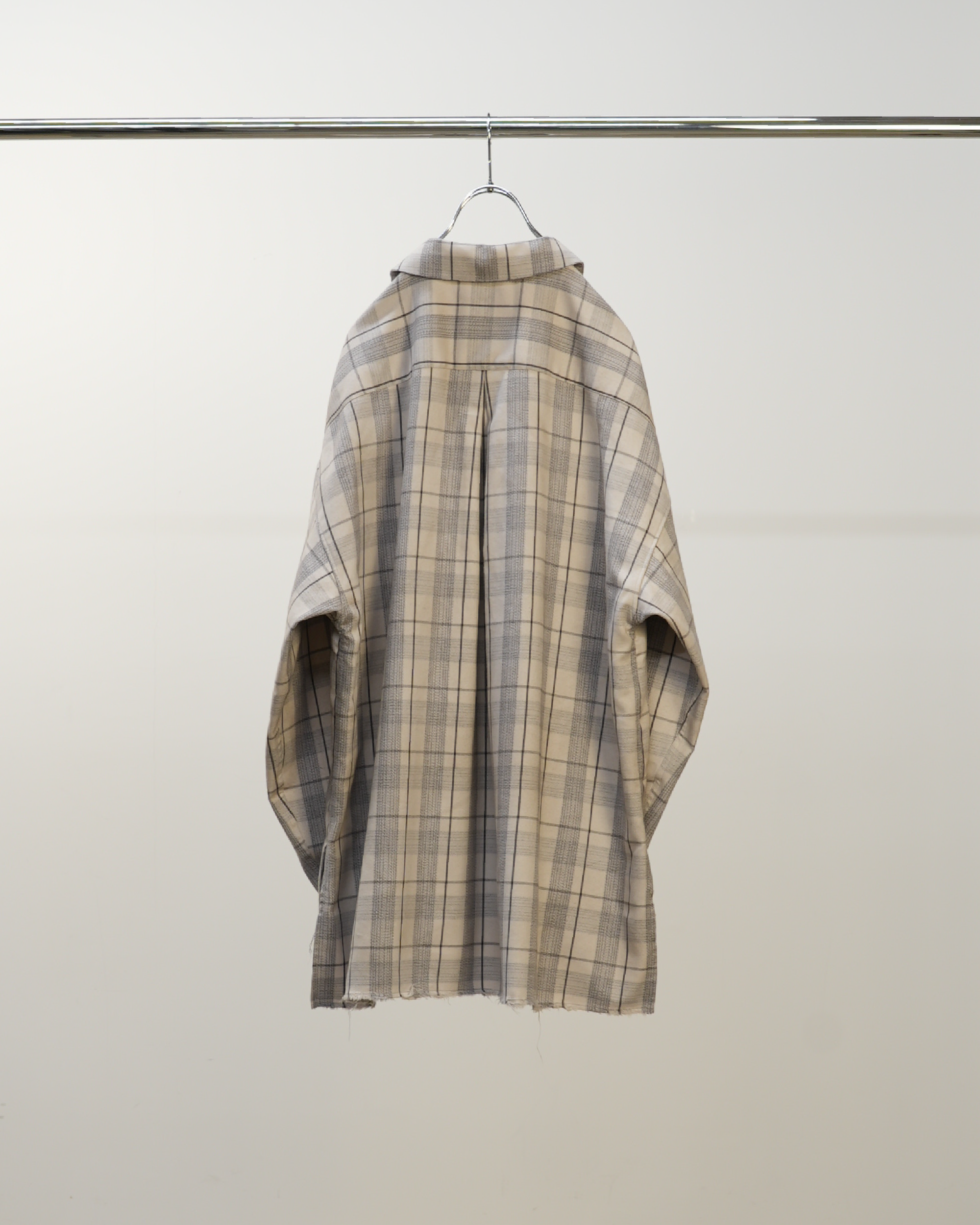 C/R CHECK SHIRT(GRAY)