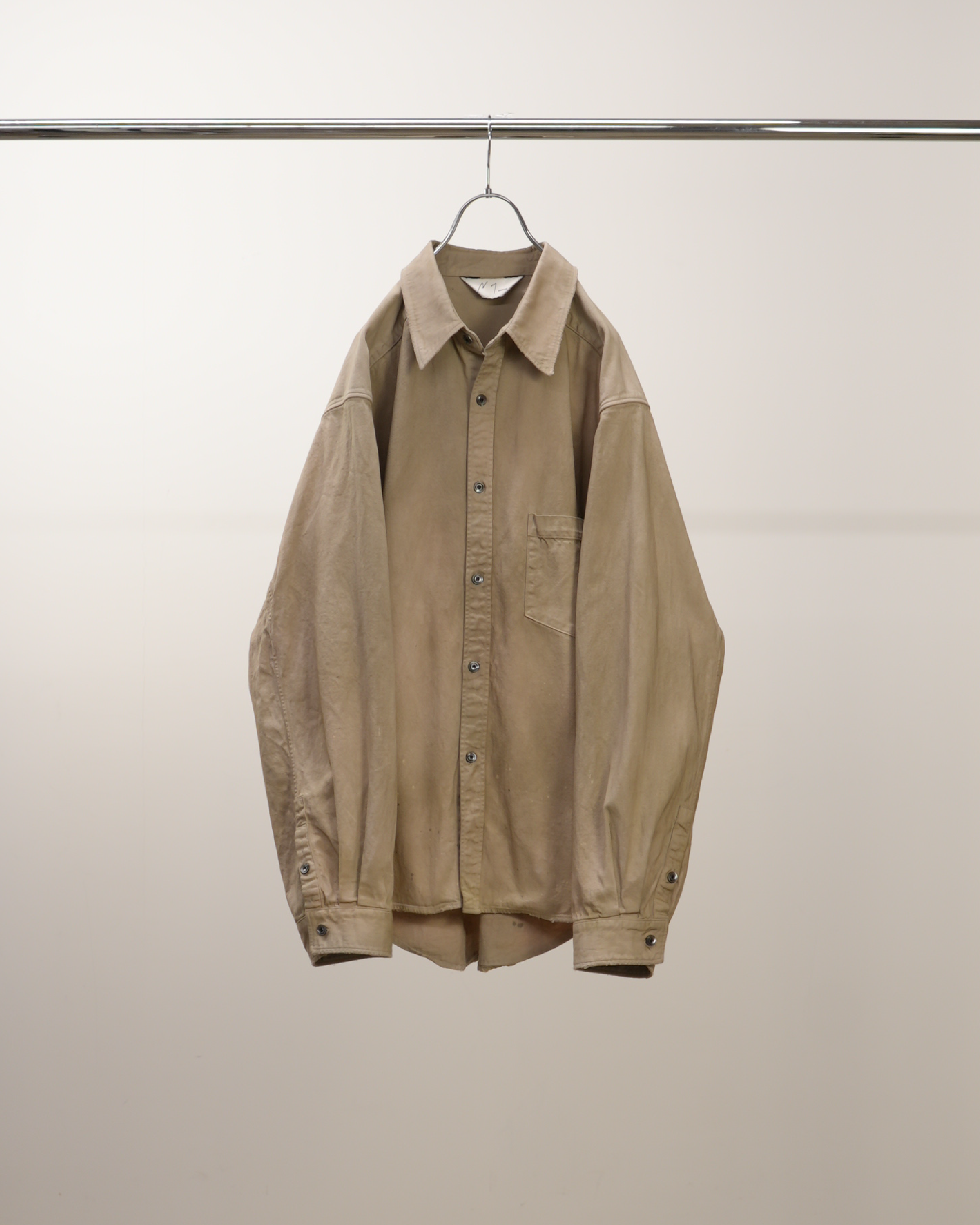 DENIM DRESS SHIRT(SAND)