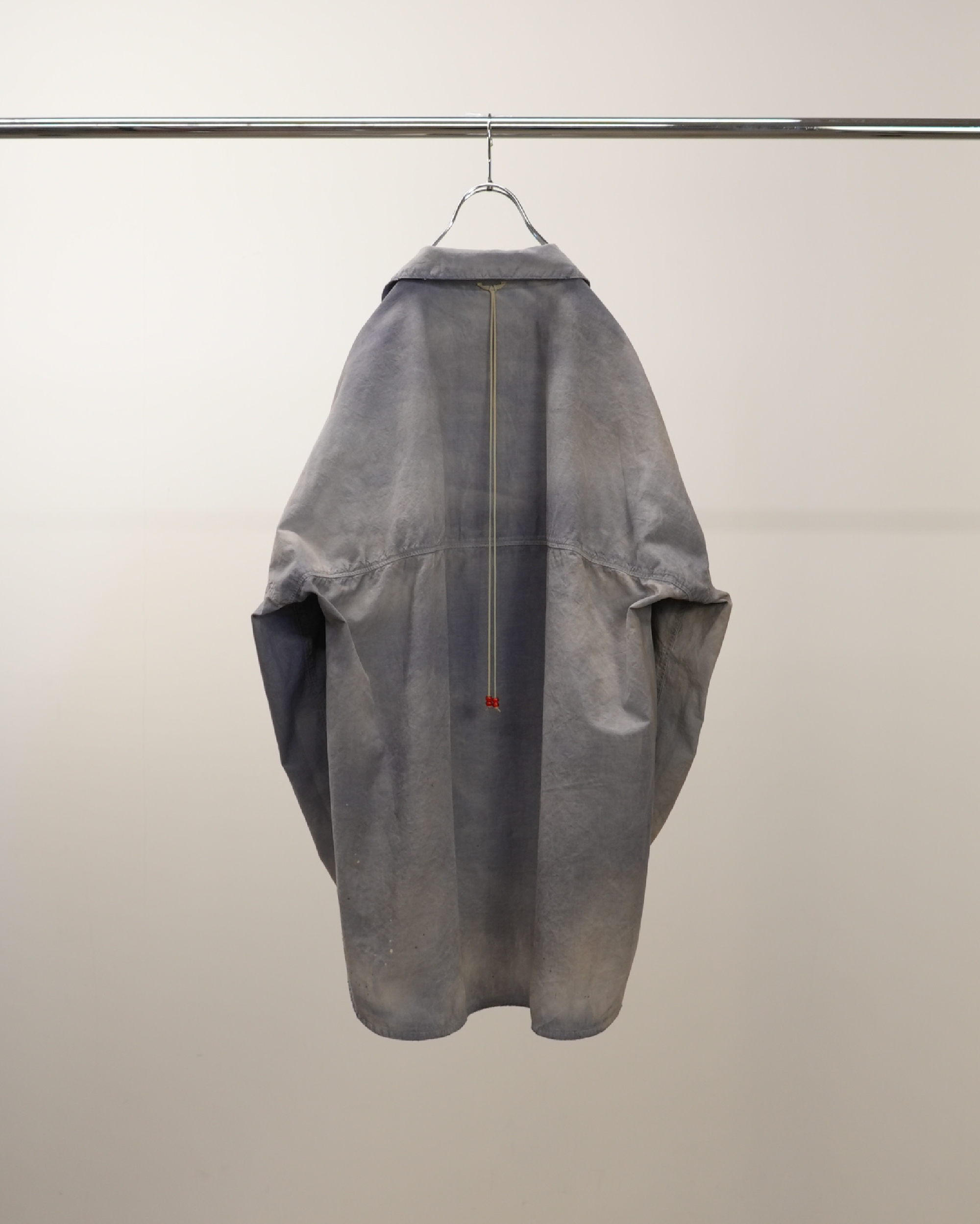 AGING CHAMBRAY LONG SHIRT(DUSKY PURPLE)