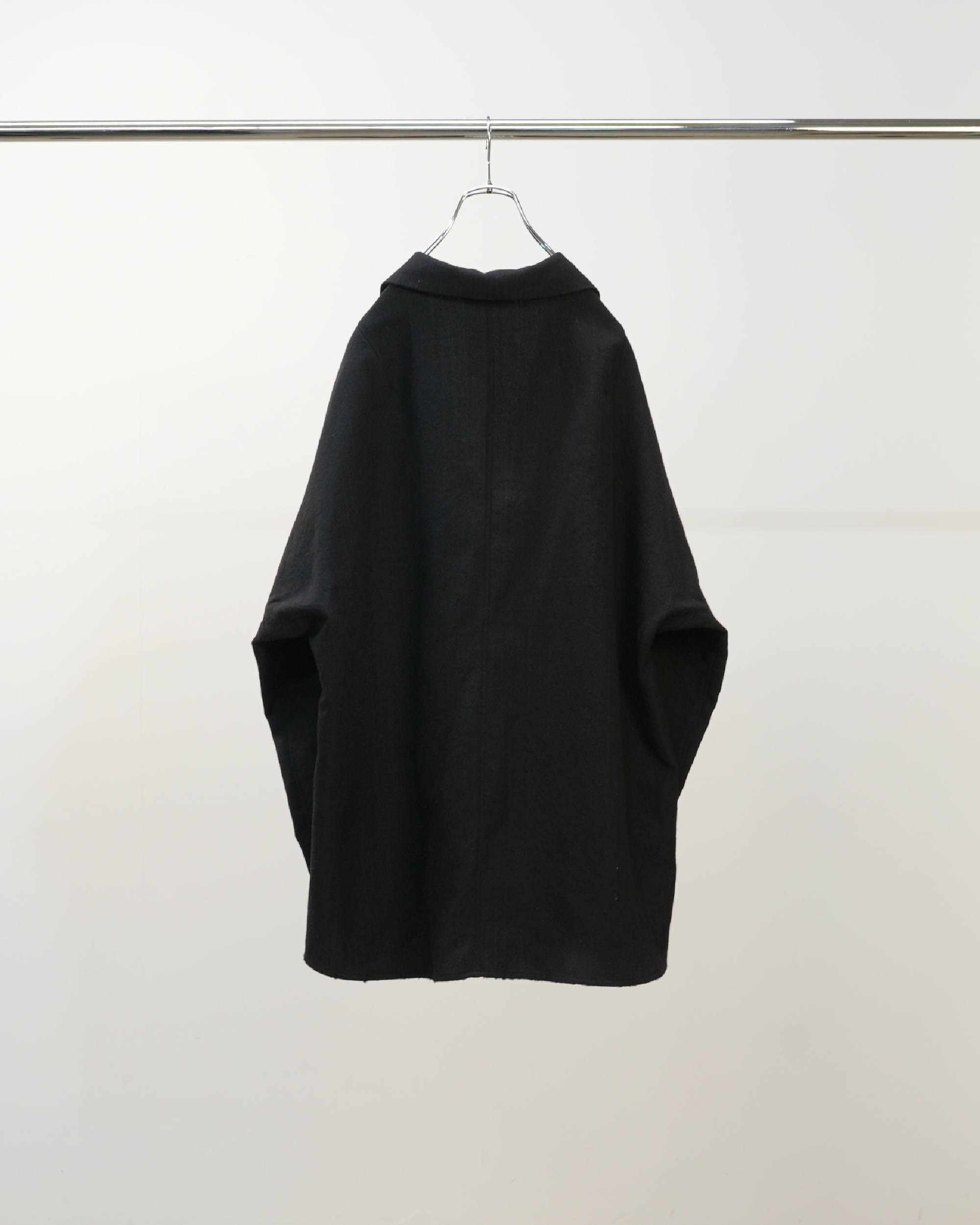 WASH WOOL TAILORED SHIRT(CHARCOAL)