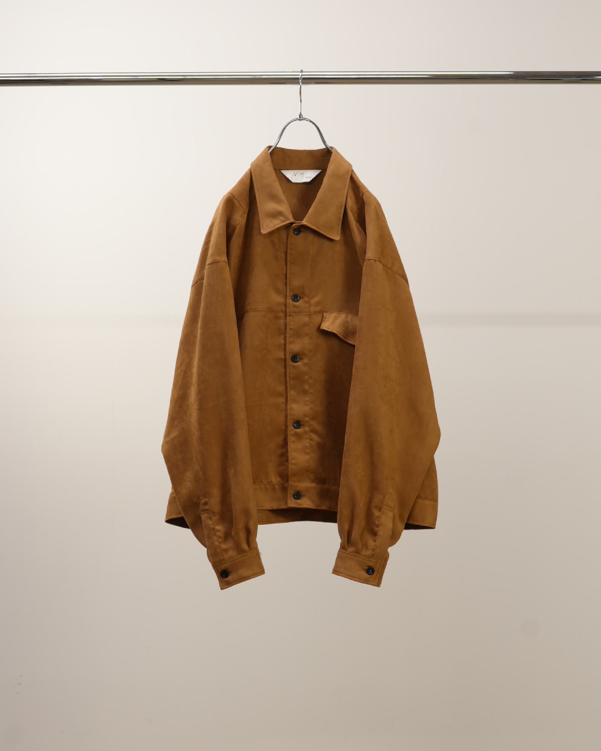 VEGAN SUEDE WORK SHIRT BLOUSON(BROWN)