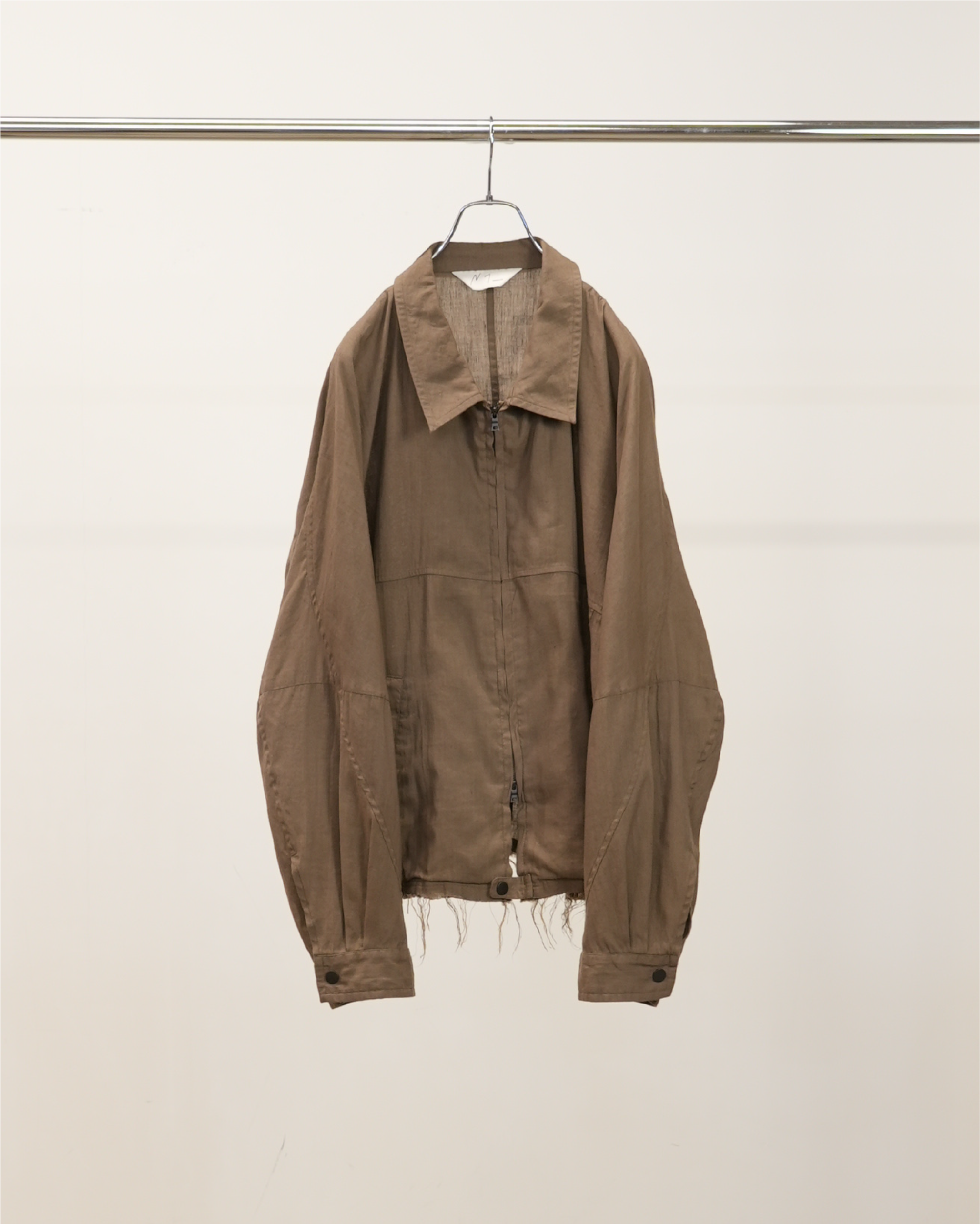 L/N ZIPUP SHIRT JACKET(BROWN)