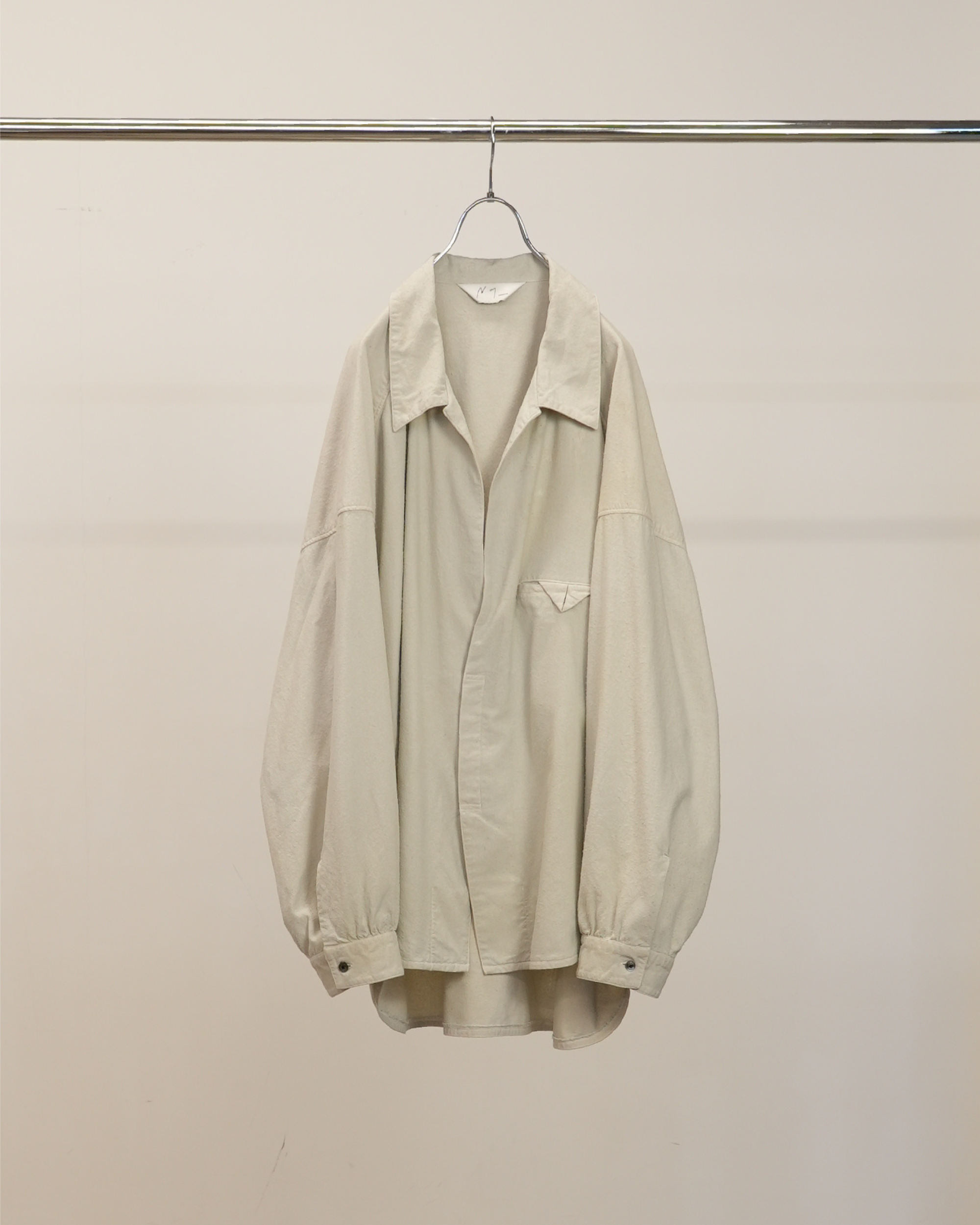 SILK NEP LONG SHIRT(OFF)