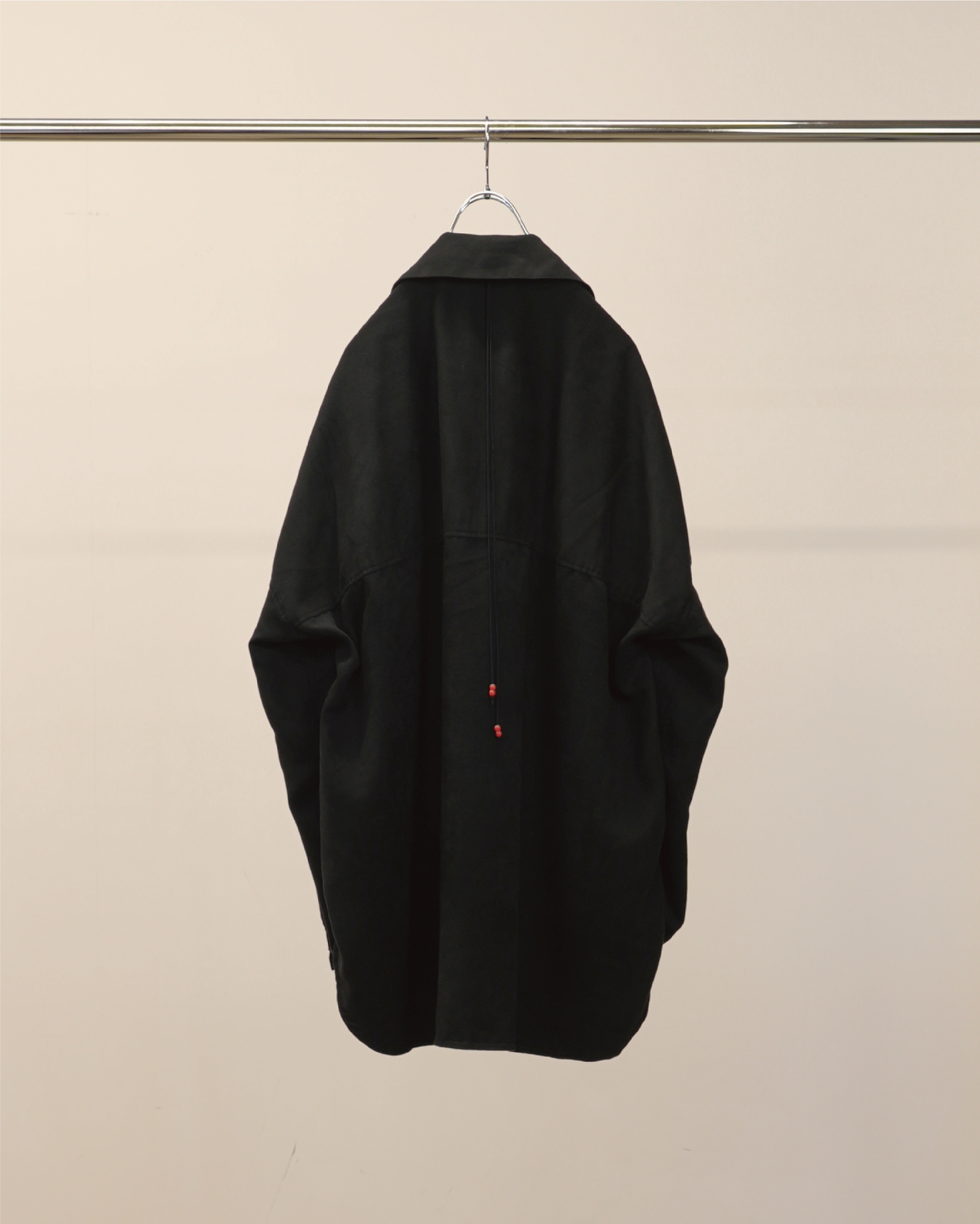 VEGAN SUEDE LONG SHIRT(BLACK)