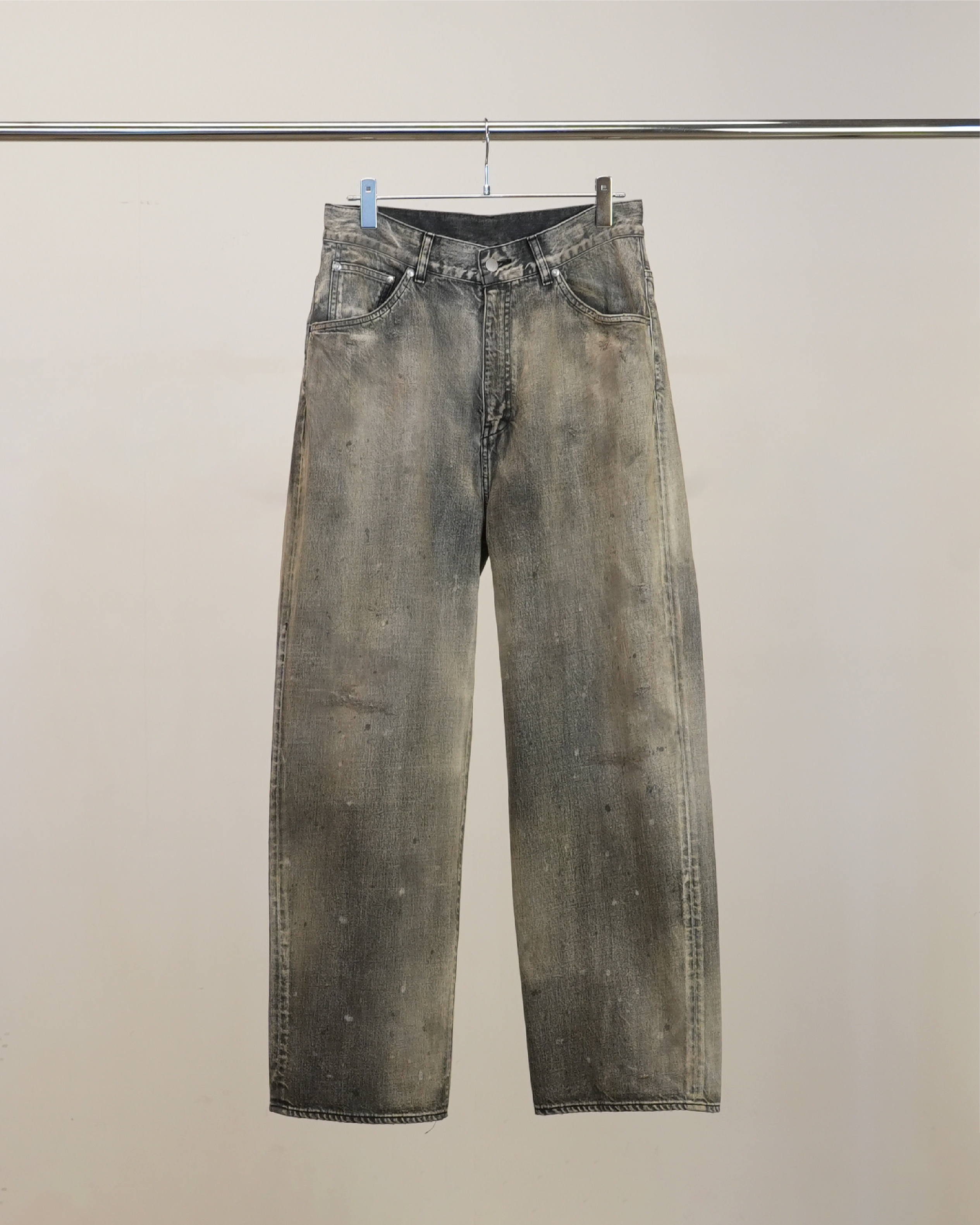 #01 MIDTAPERED 5P DENIM PANTS(BLACK)