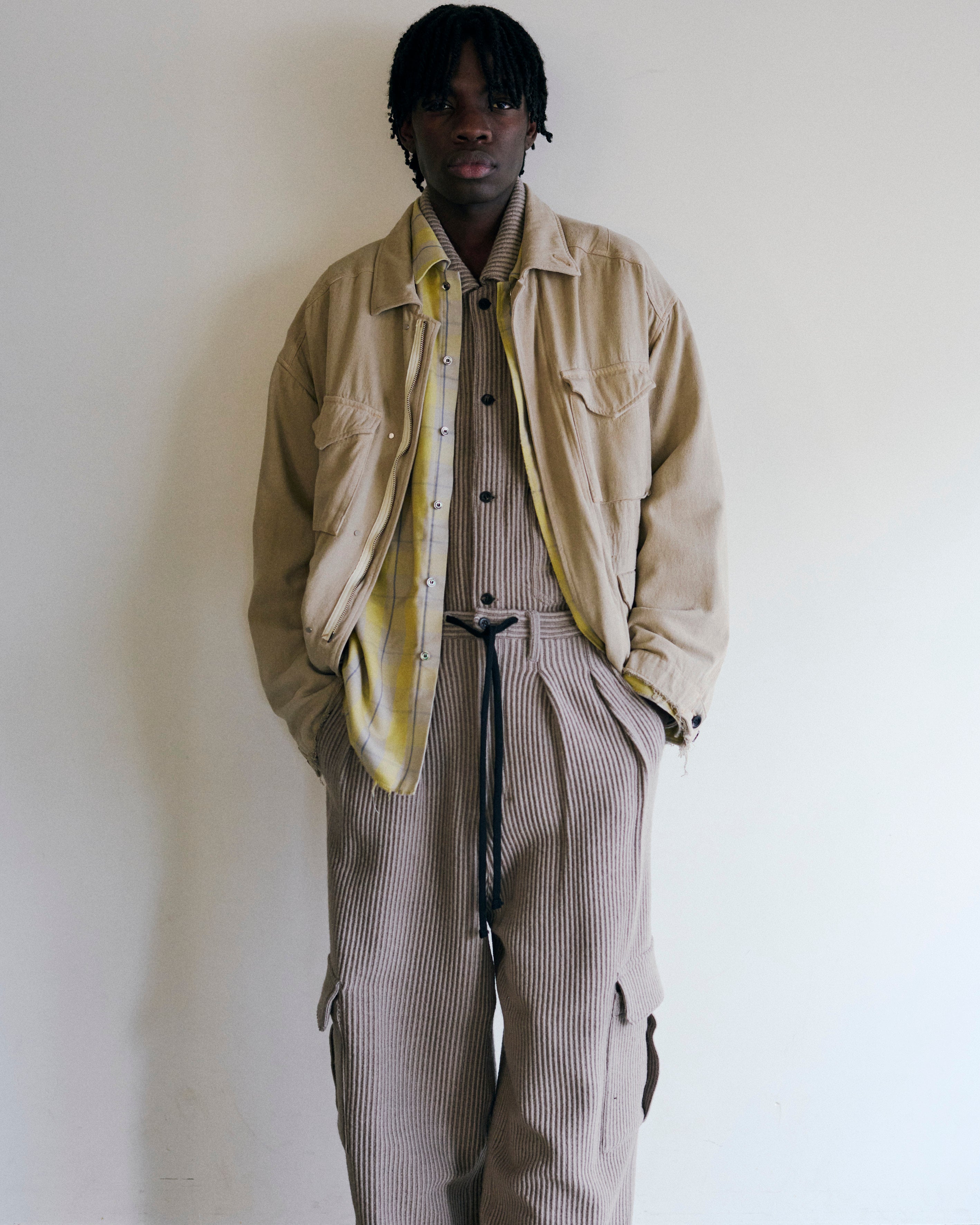 C/R CHECK SHIRT(YELLOW)