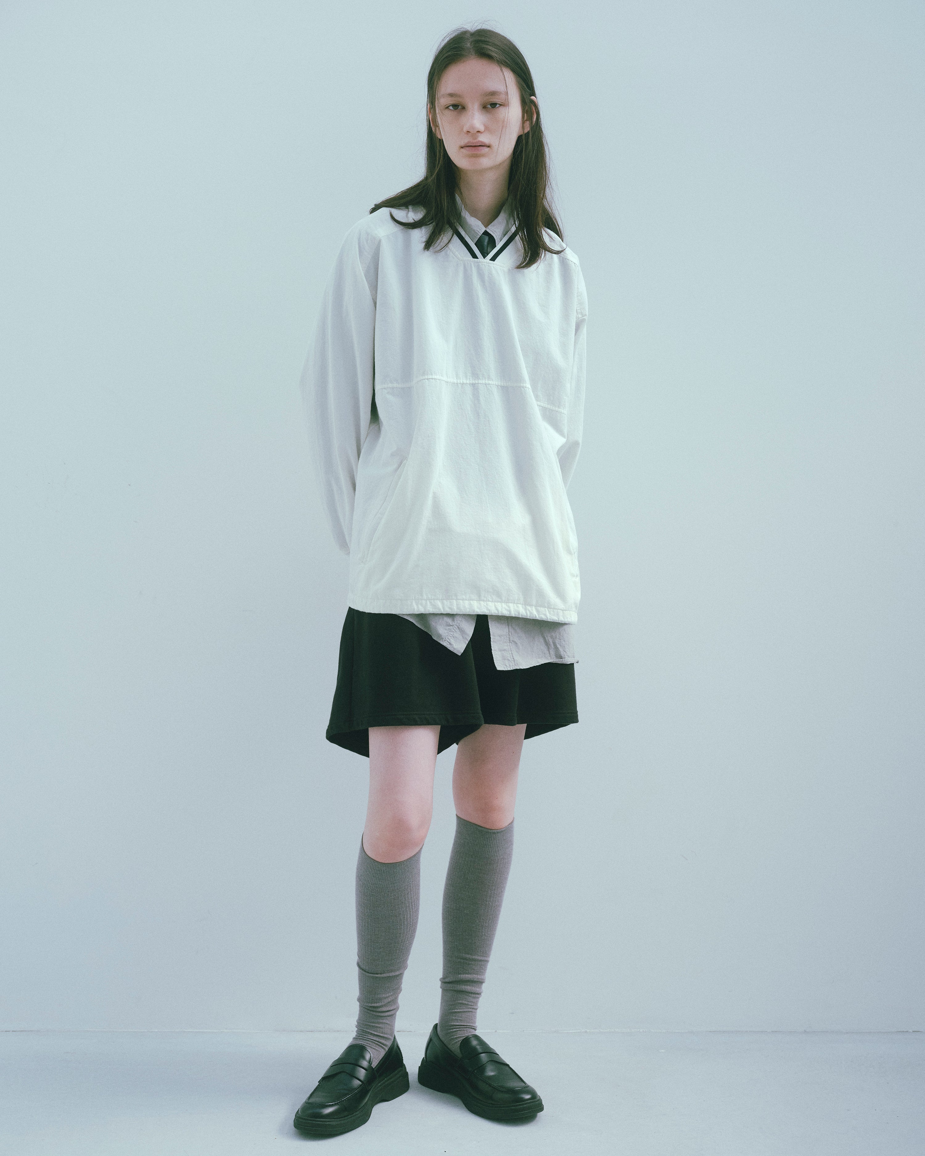 C/N PULLOVER SHIRT(WHITE)