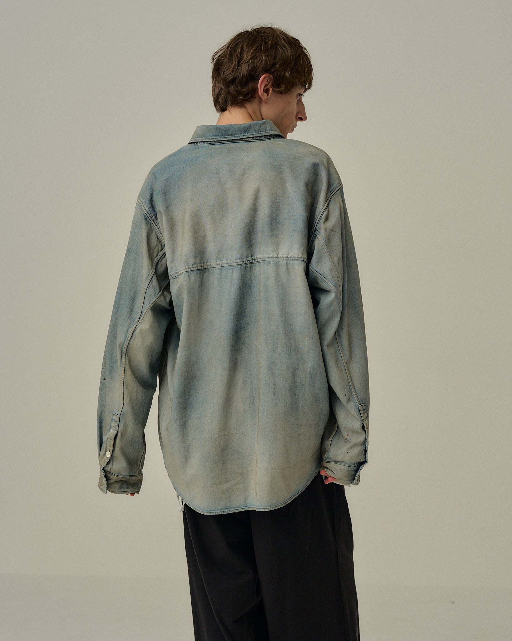 DENIM DRESS SHIRT(INDIGO)