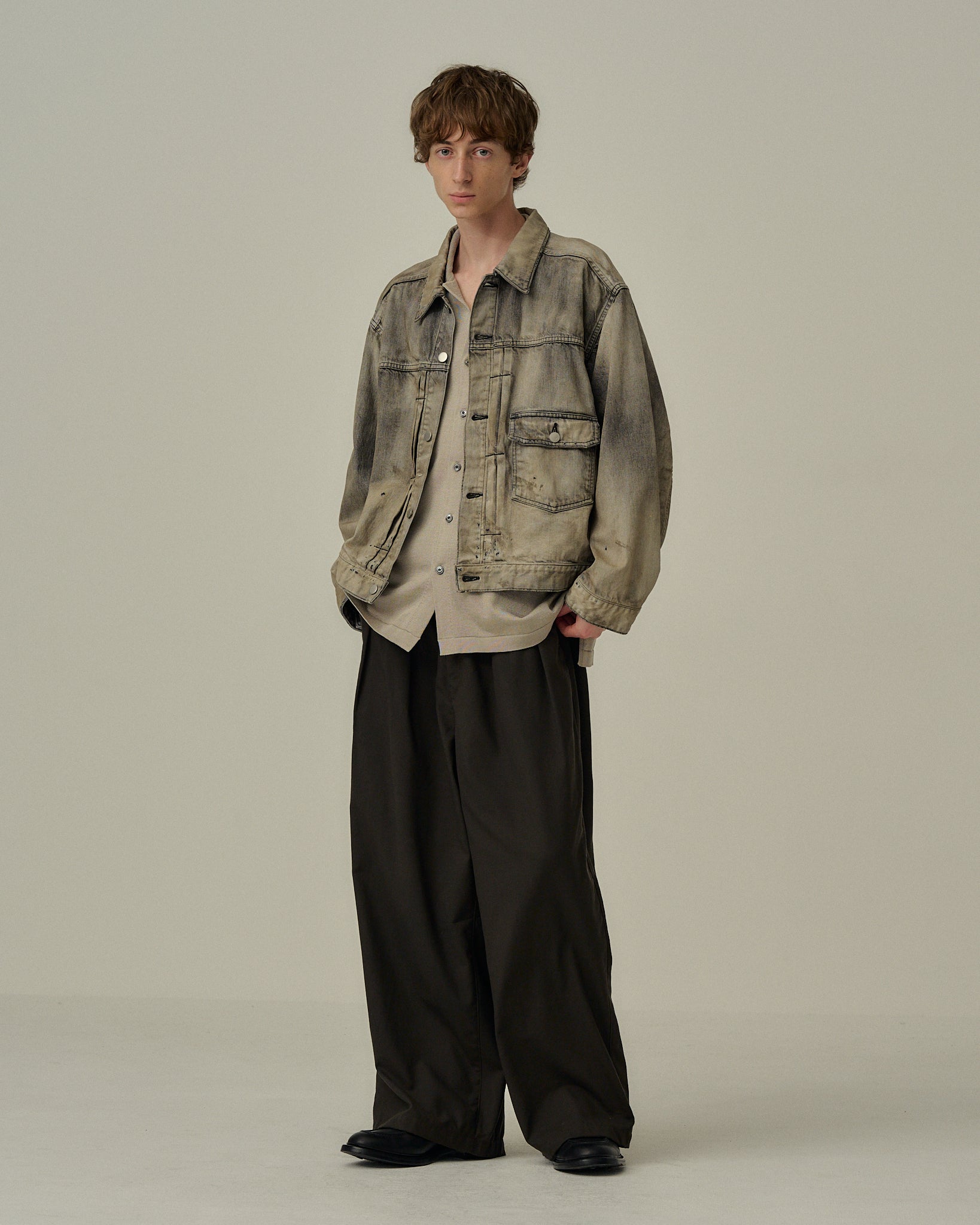 AGING DENIM JACKET(BLACK)