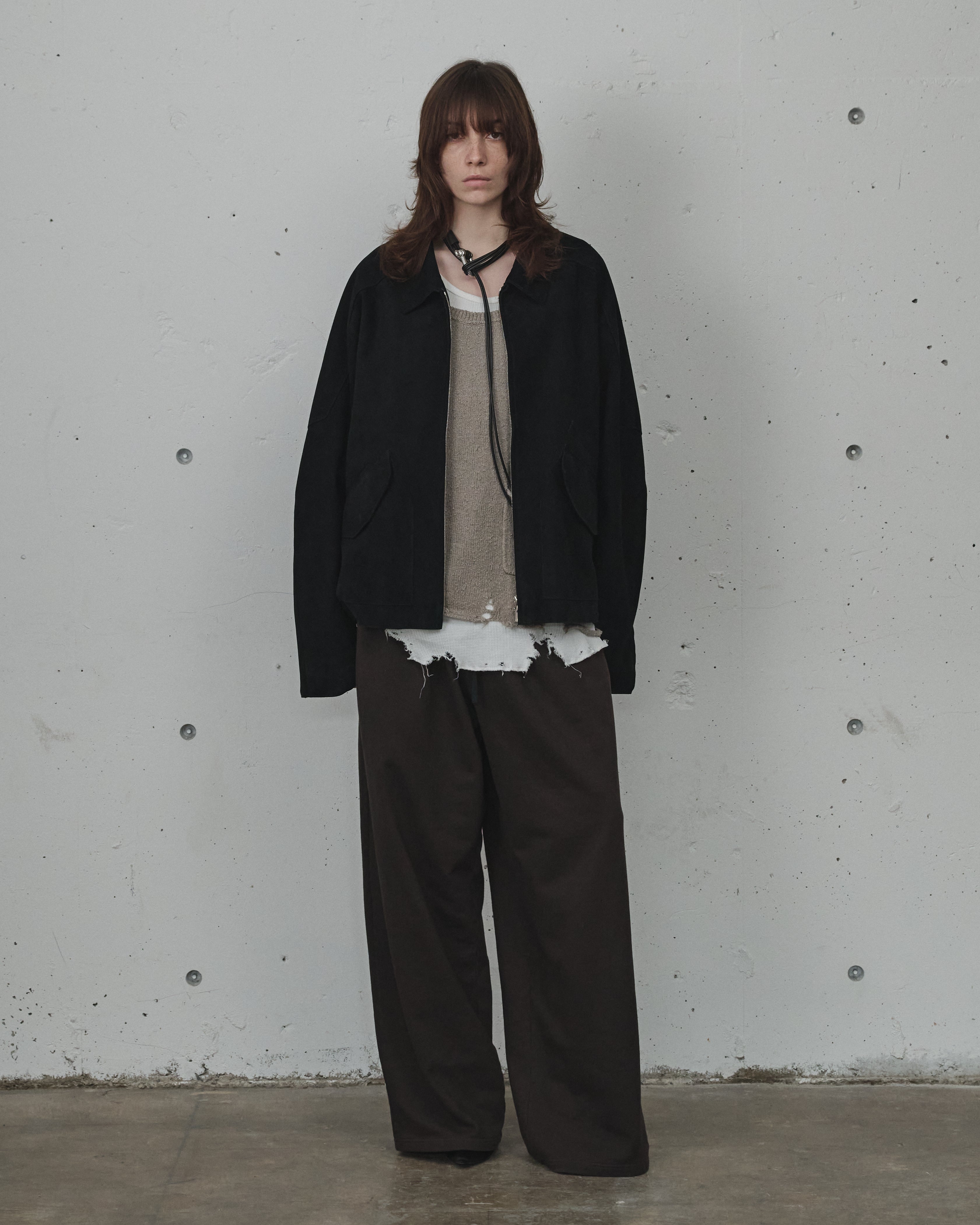 GEEP LEATHER JACKET(BLACK)