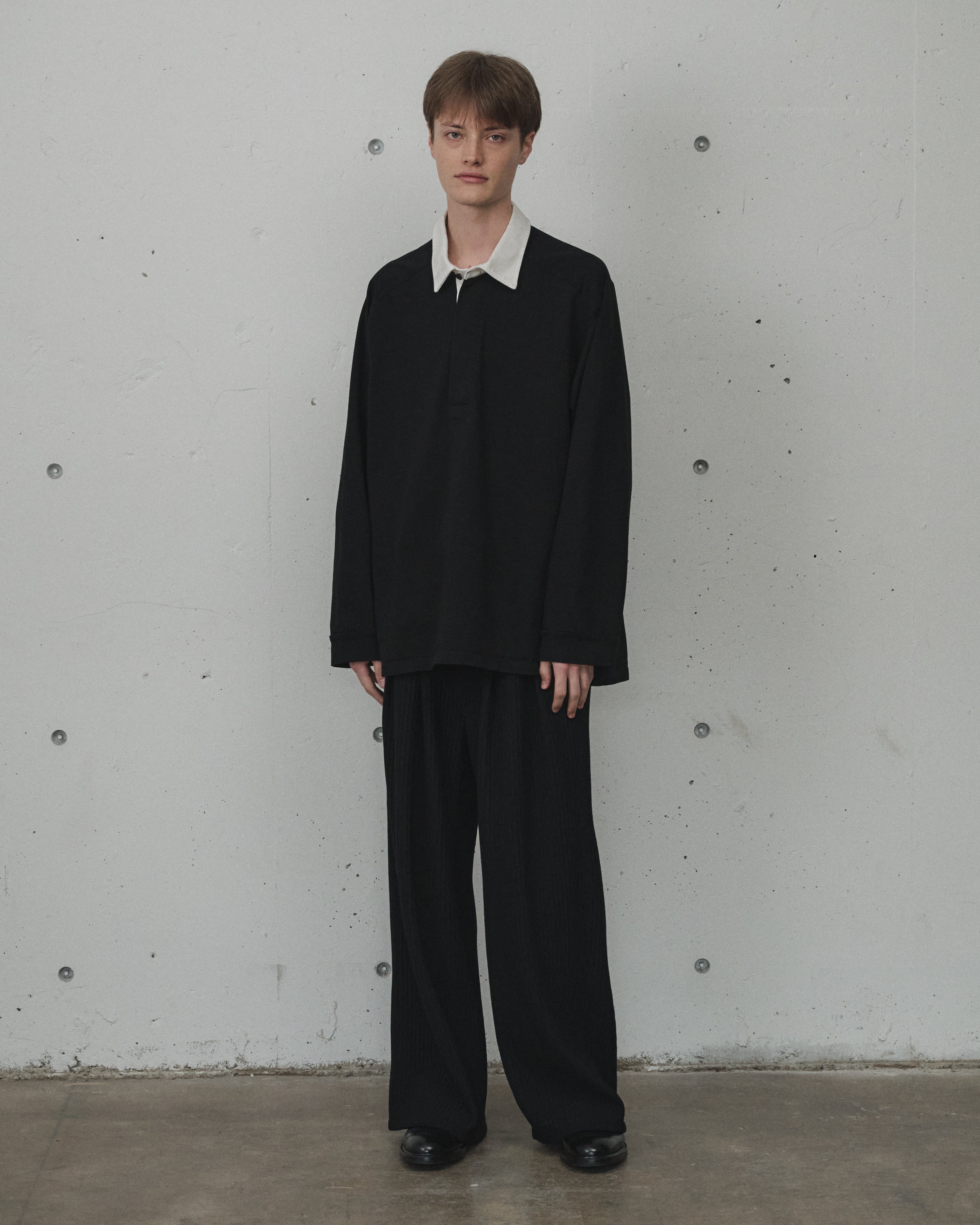 WIDE EASY PANTS(BLACK)