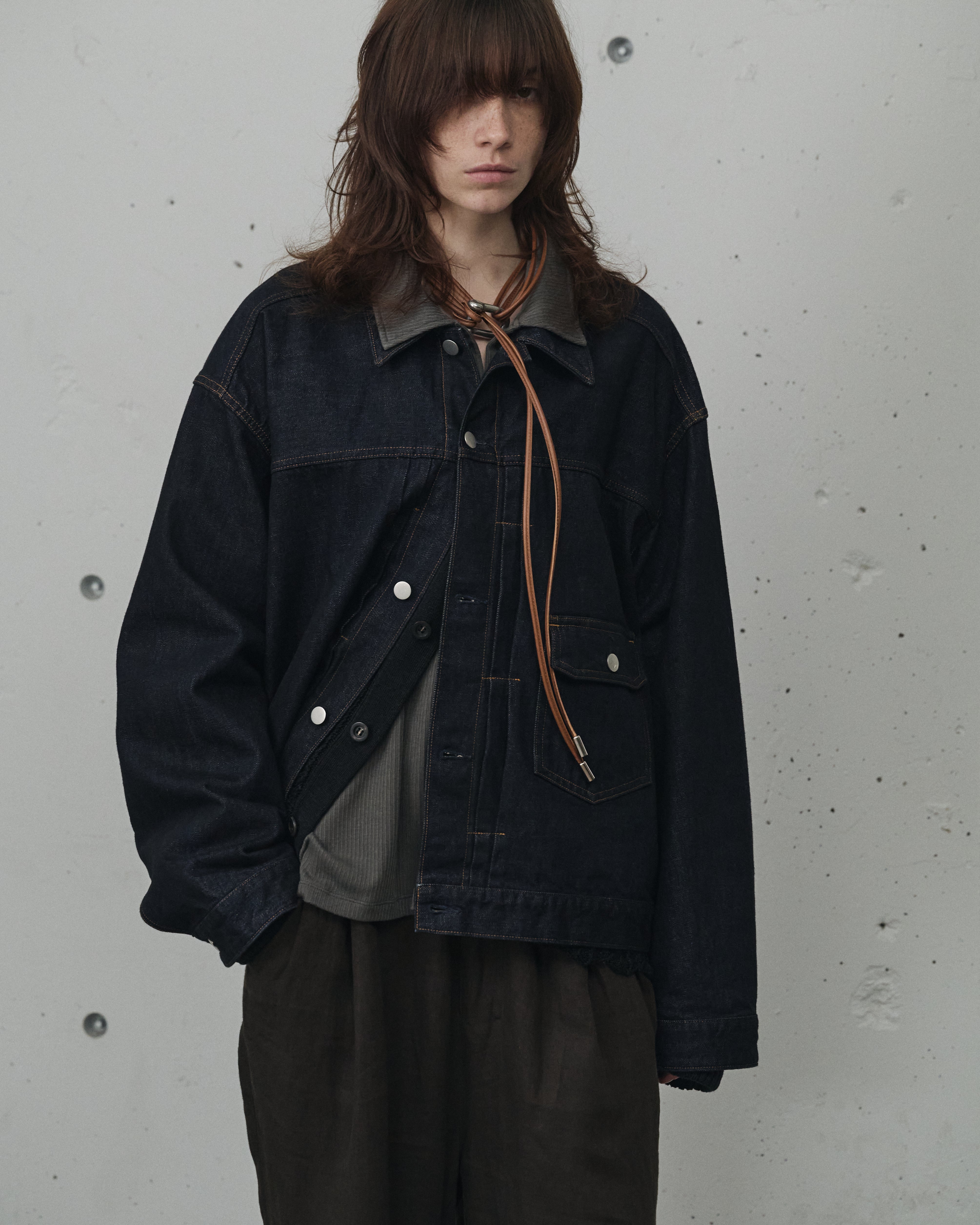 LEATHER ROPE BELT (BROWN)