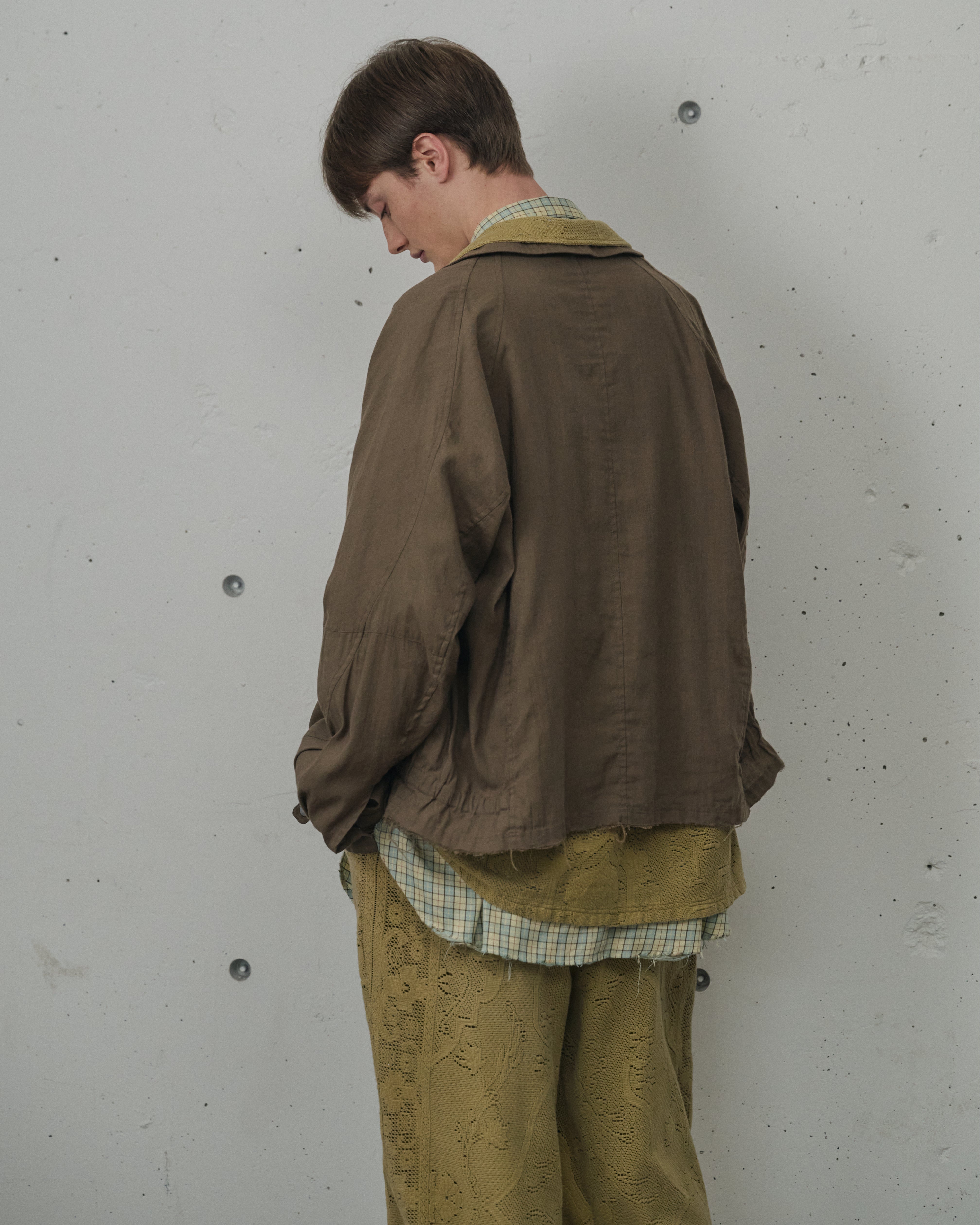 L/N ZIPUP SHIRT JACKET(BROWN)