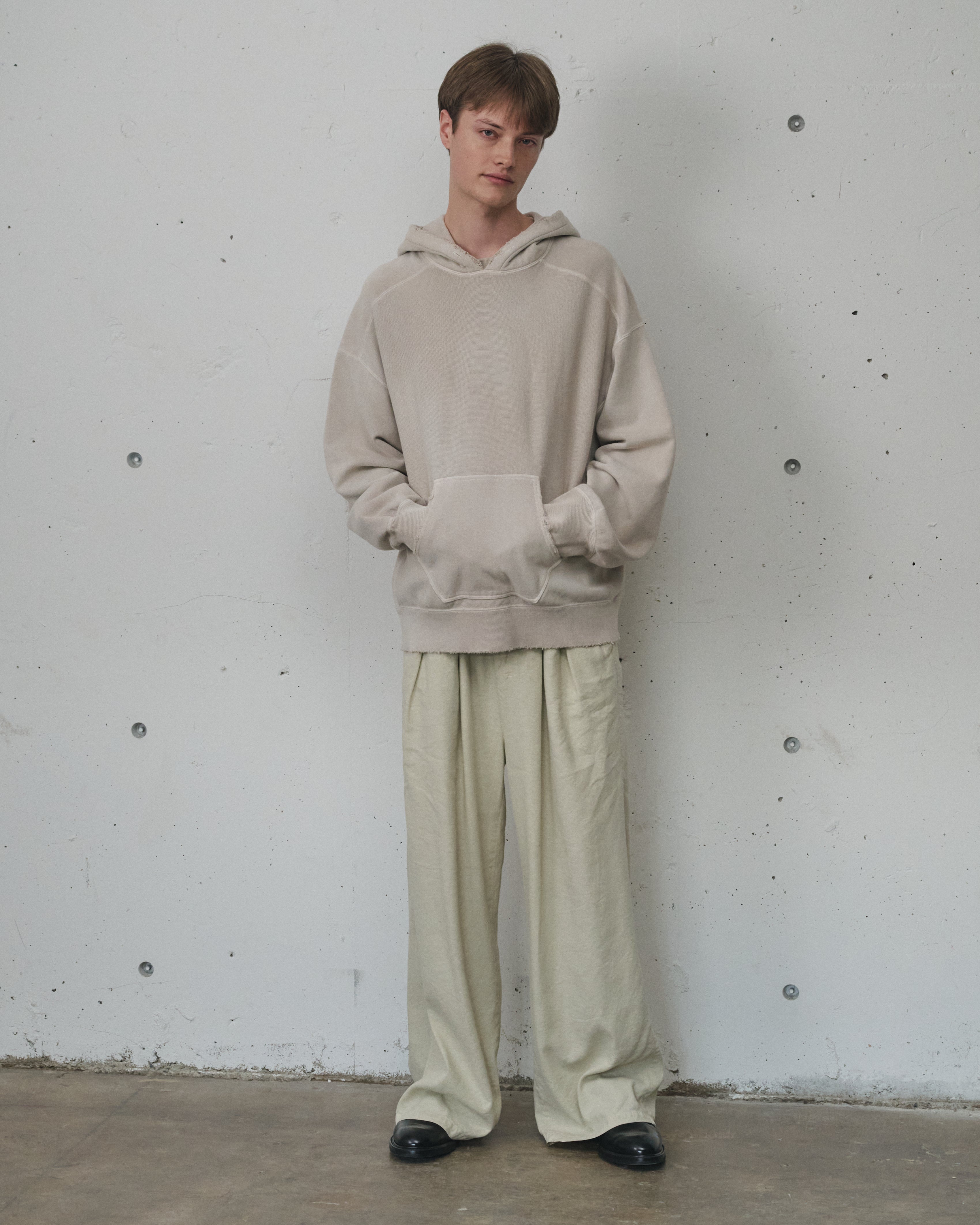 SWITCHING HOODIE(PINKBEIGE)