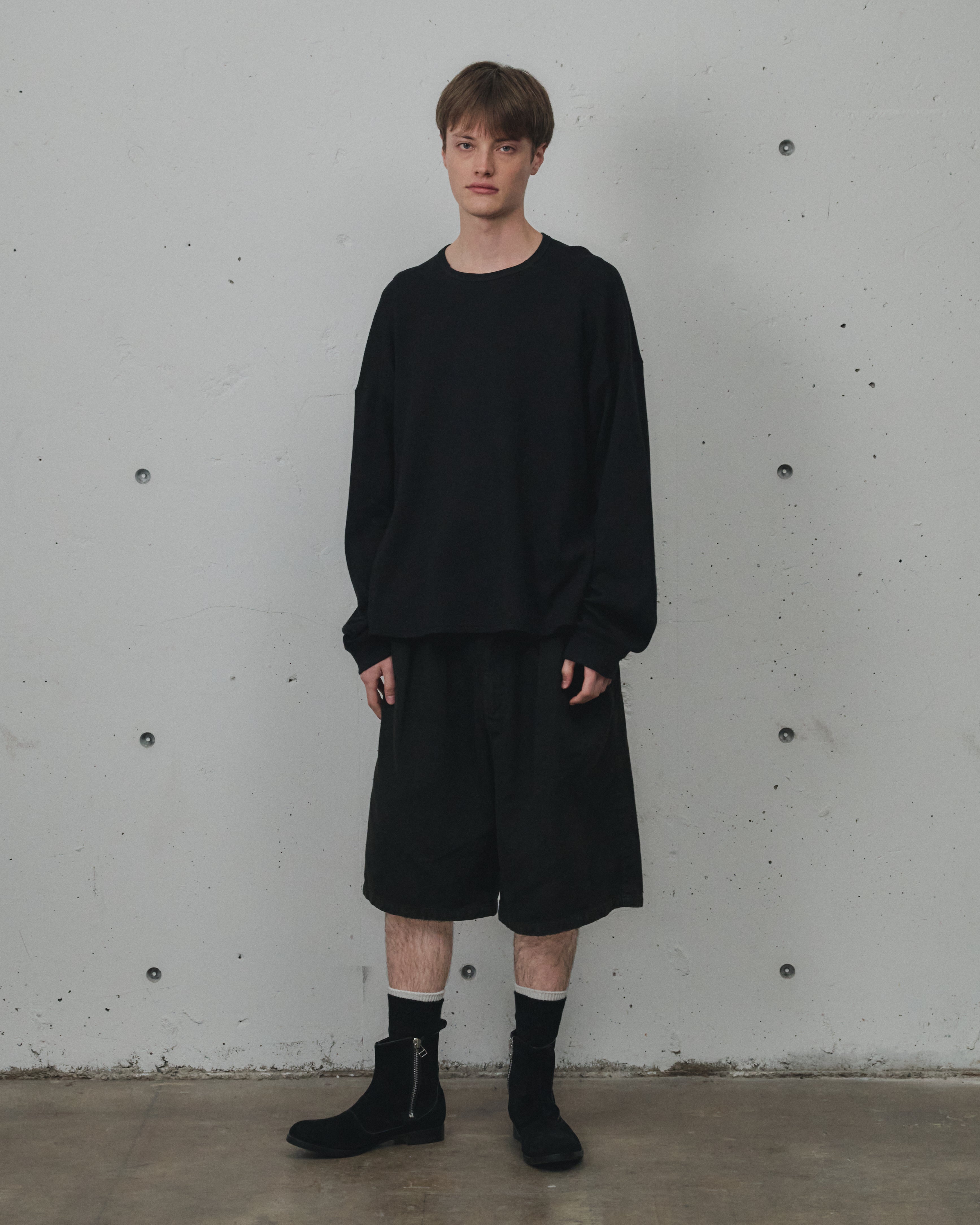 C/R DUCK SHORT PANTS(BLACK)