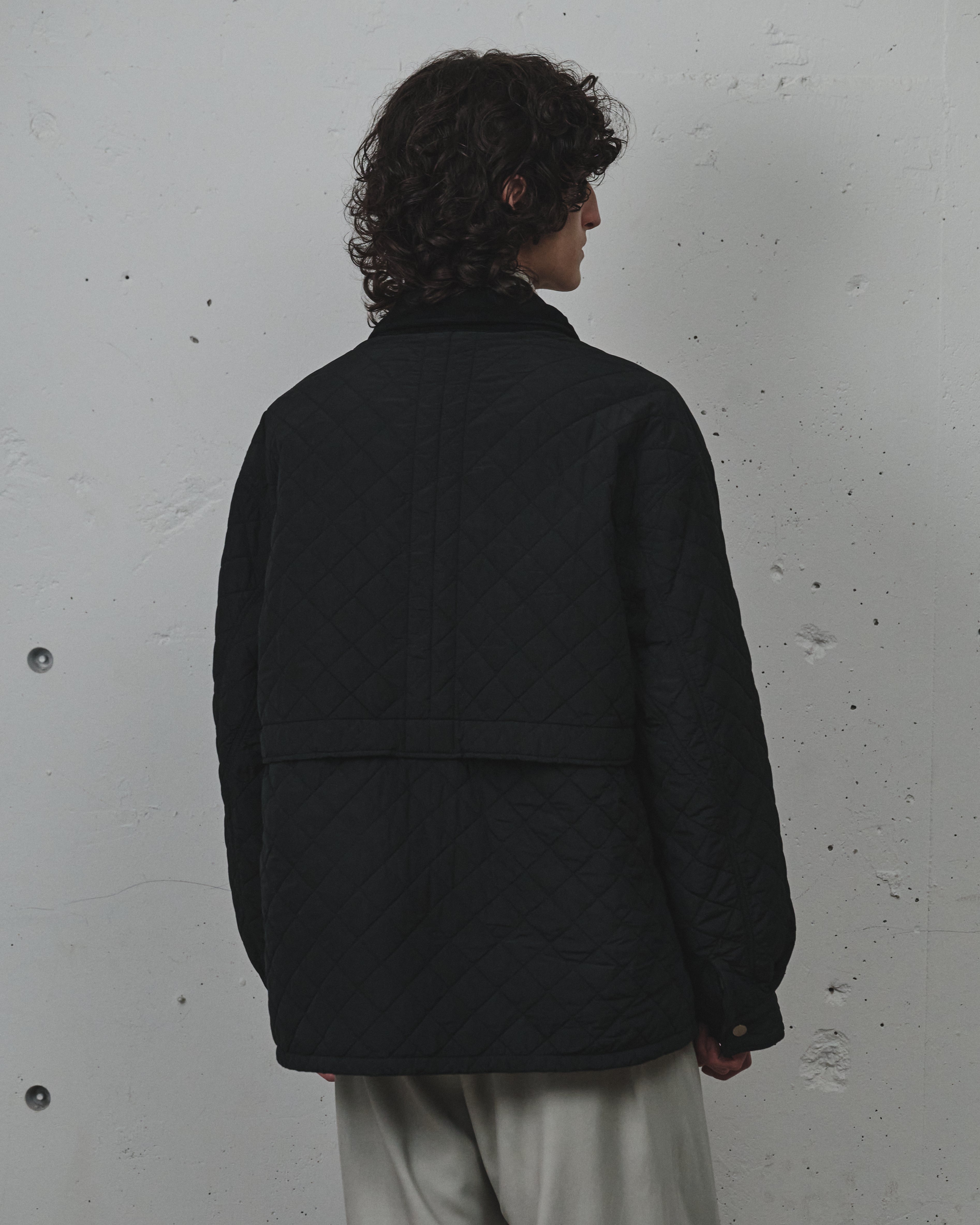 NYLON QUILTING JACKET(BLACK)