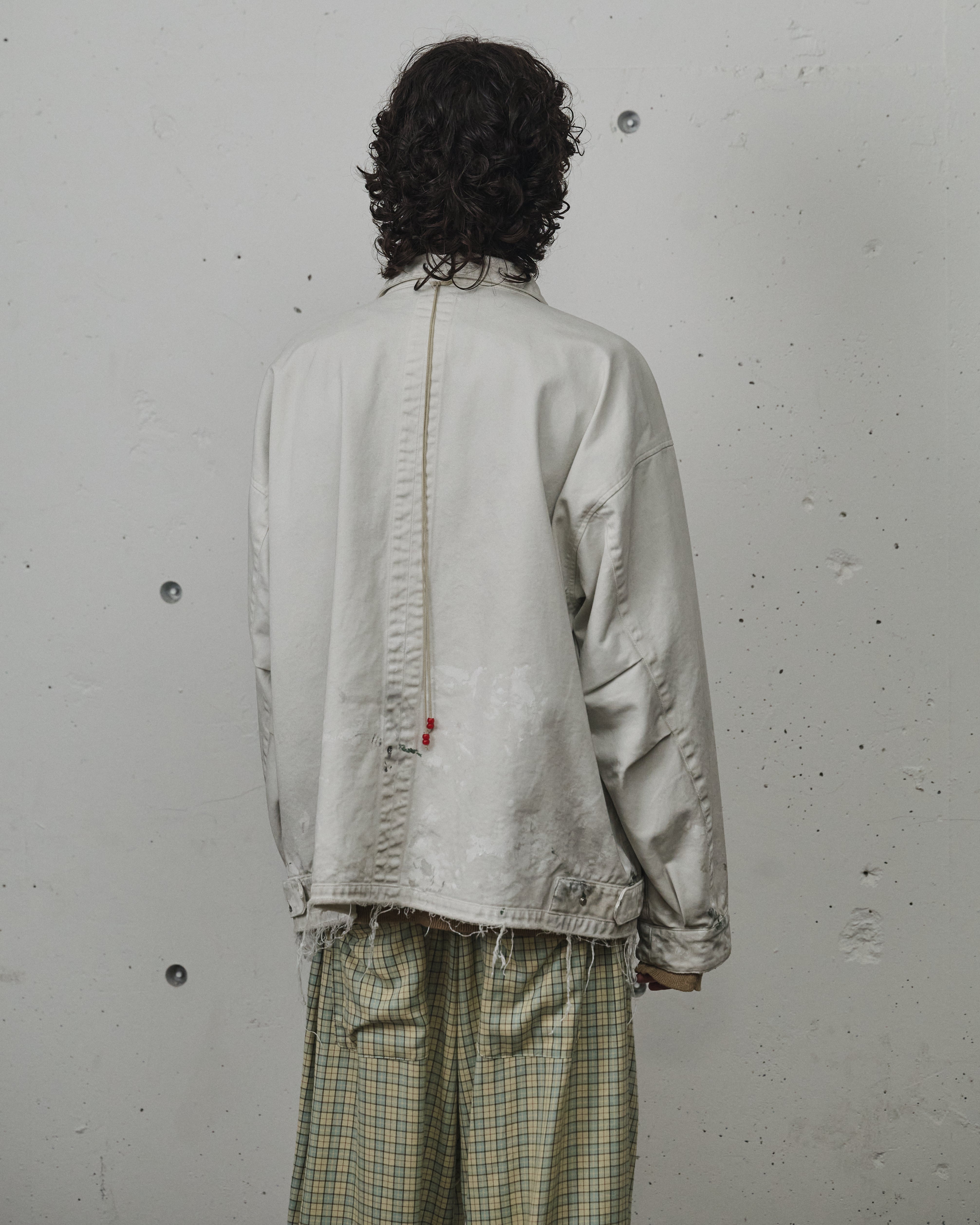 HIGHCOUNT DRILL AGING JACKET(OFF)